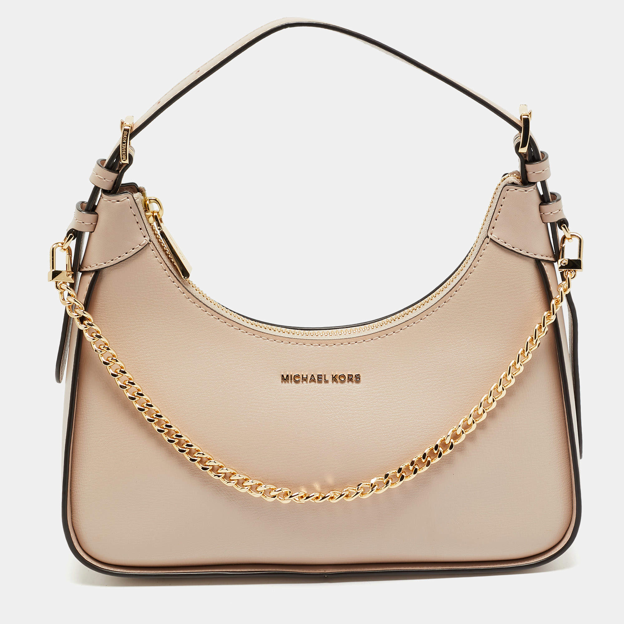 Michael Kors Pink Leather Wilma Shoulder Bag