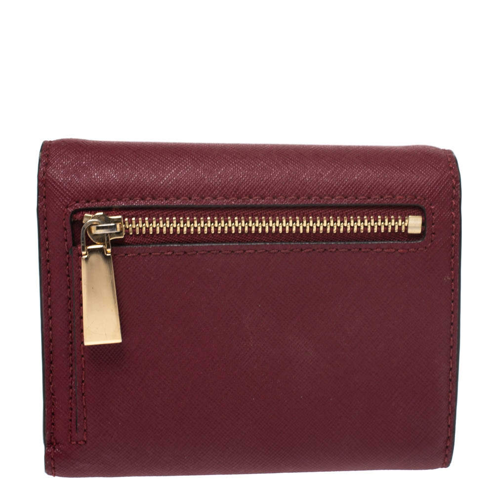 michael kors wallet maroon