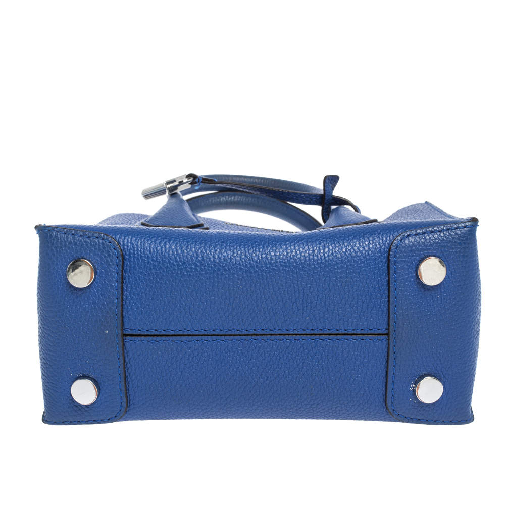 Michael Kors Royal Blue Leather Mini Mercer Tote Michael Kors | The Luxury  Closet