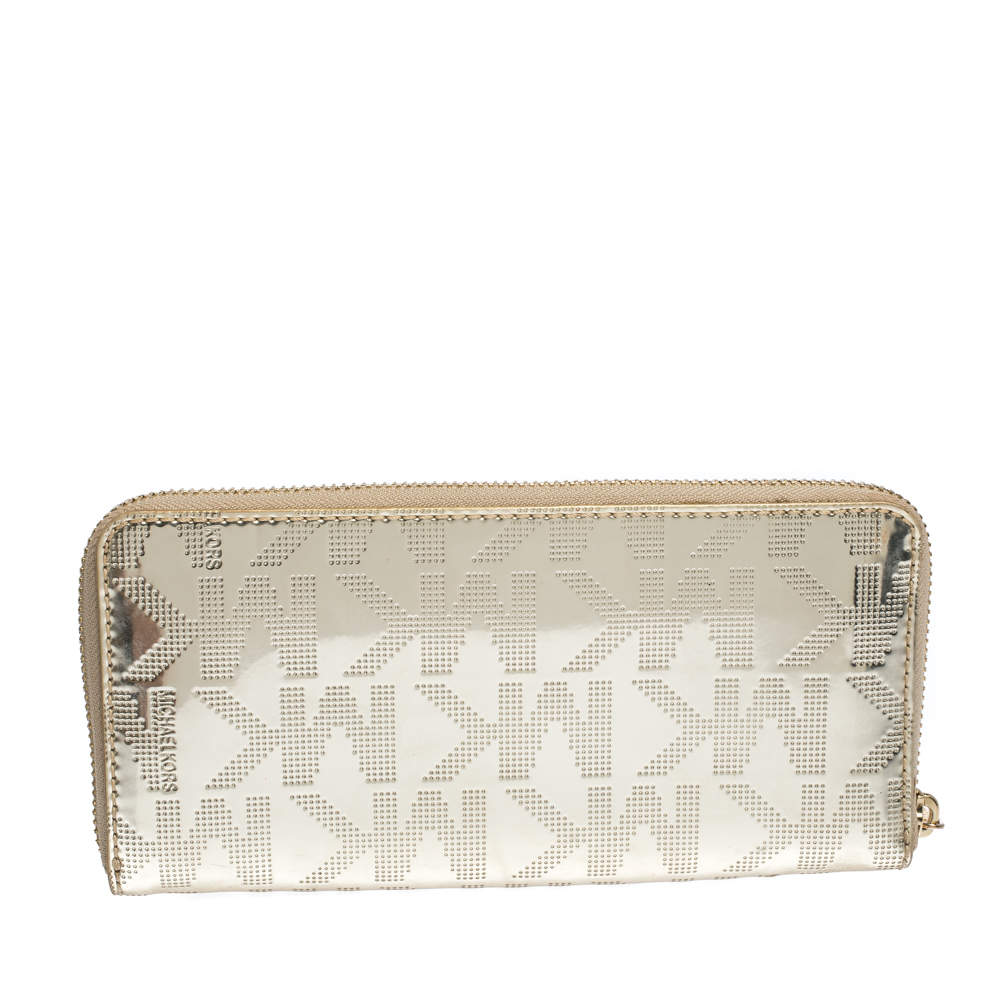 michael kors metallic wallet