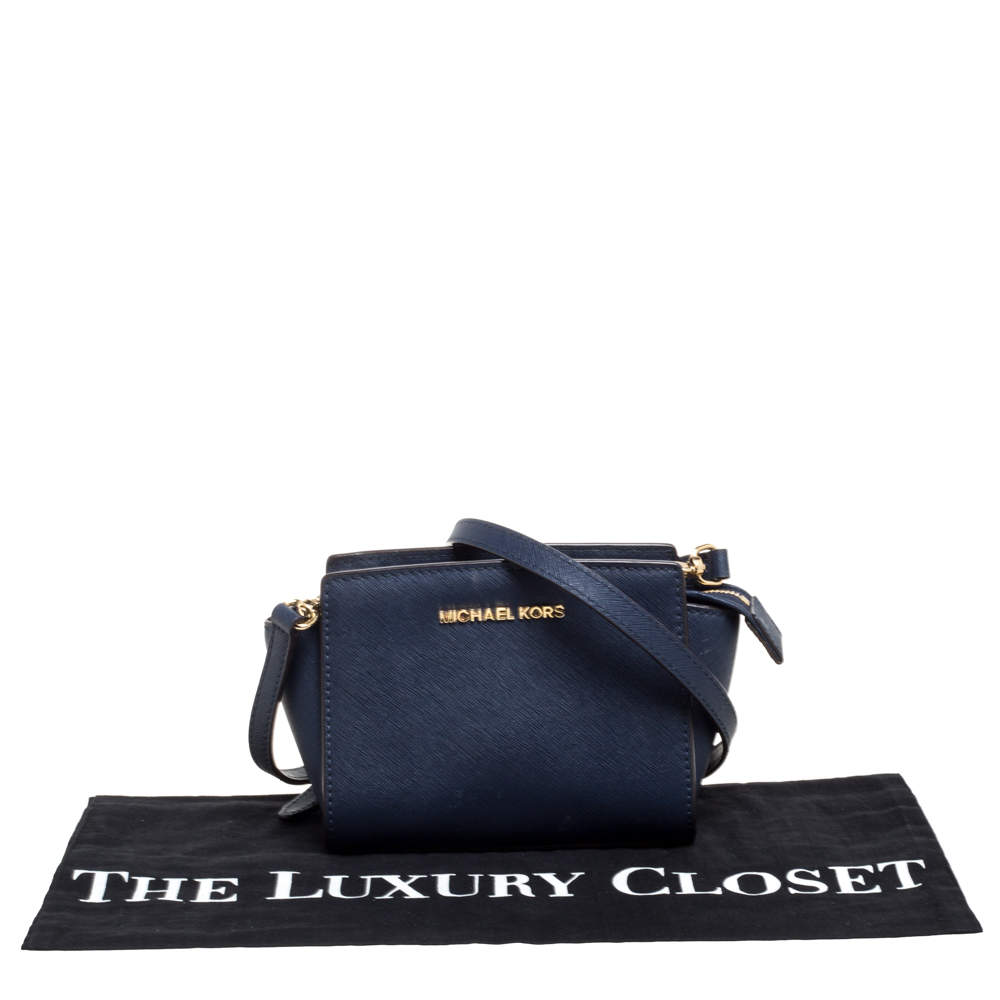 Michael Kors Selma Mini Messenger Bag - Navy