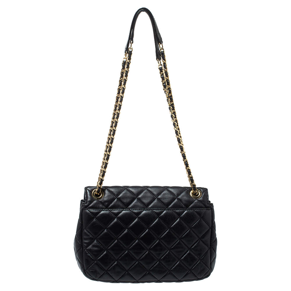 Michael kors shop quilted black bag