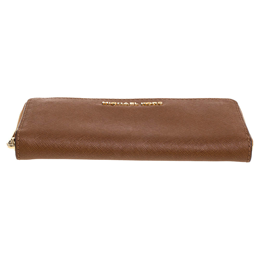 Michael Kors Small Jet Set Travel Wallet - Brown - 32F6GTVF2L-230