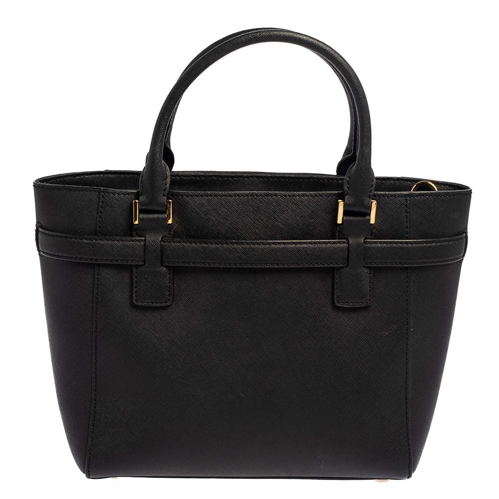 MICHAEL Michael Kors Black Saffiano Leather Hamilton East West Tote Michael Kors TLC