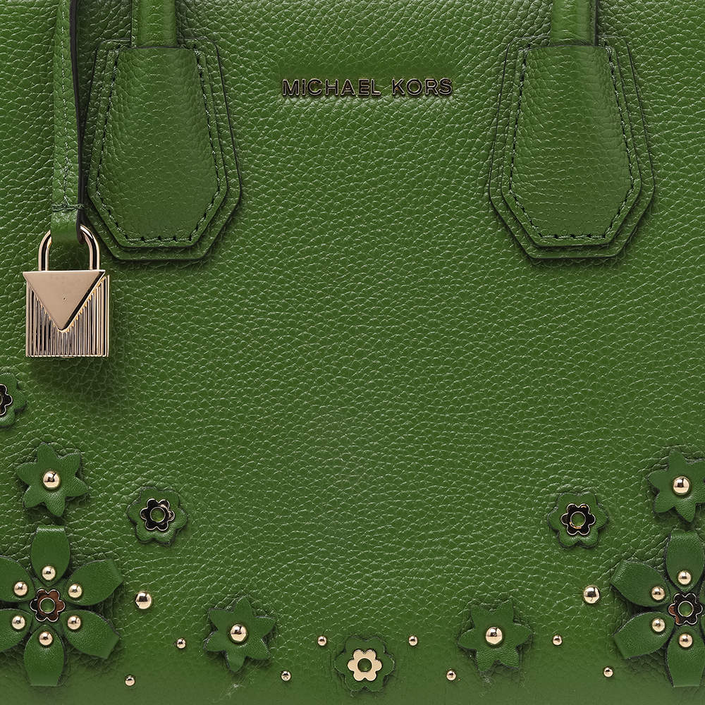 Mercer leather tote Michael Kors Green in Leather - 21212274