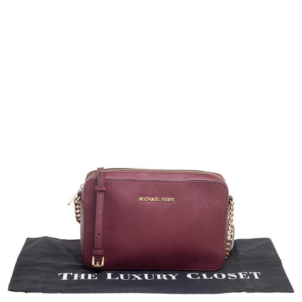 Leather backpack Michael Kors Burgundy in Leather - 31669393