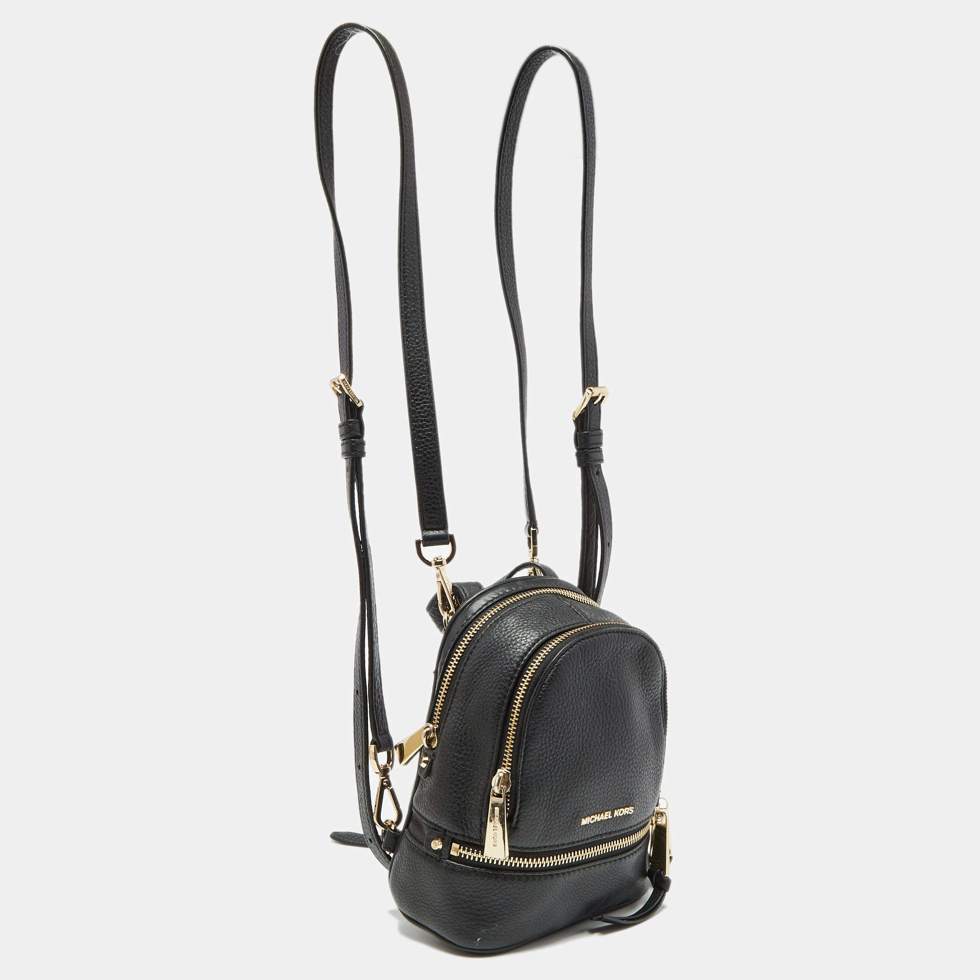 Michael kors rhea outlet mini backpack black