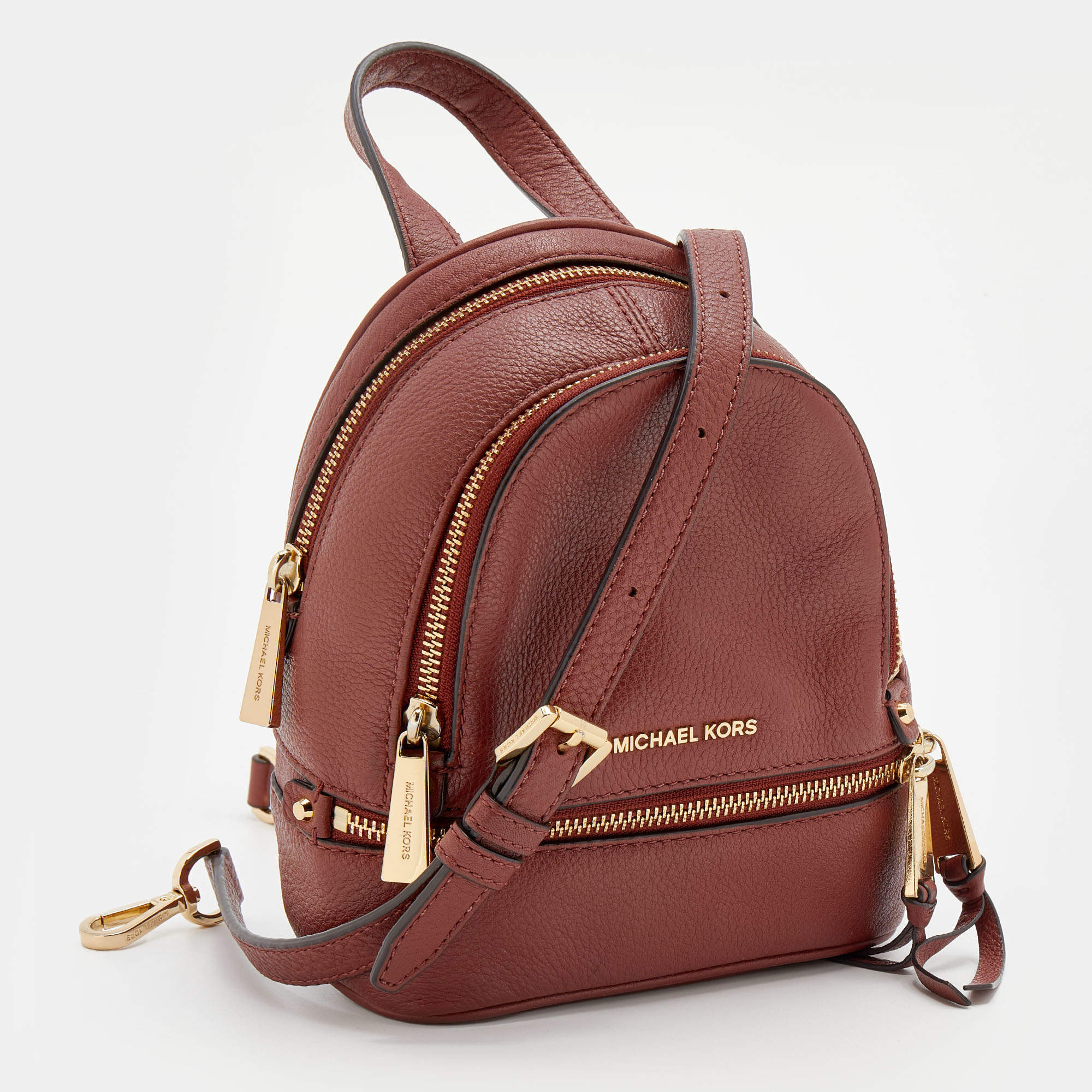 Michael kors hot sale oxblood backpack