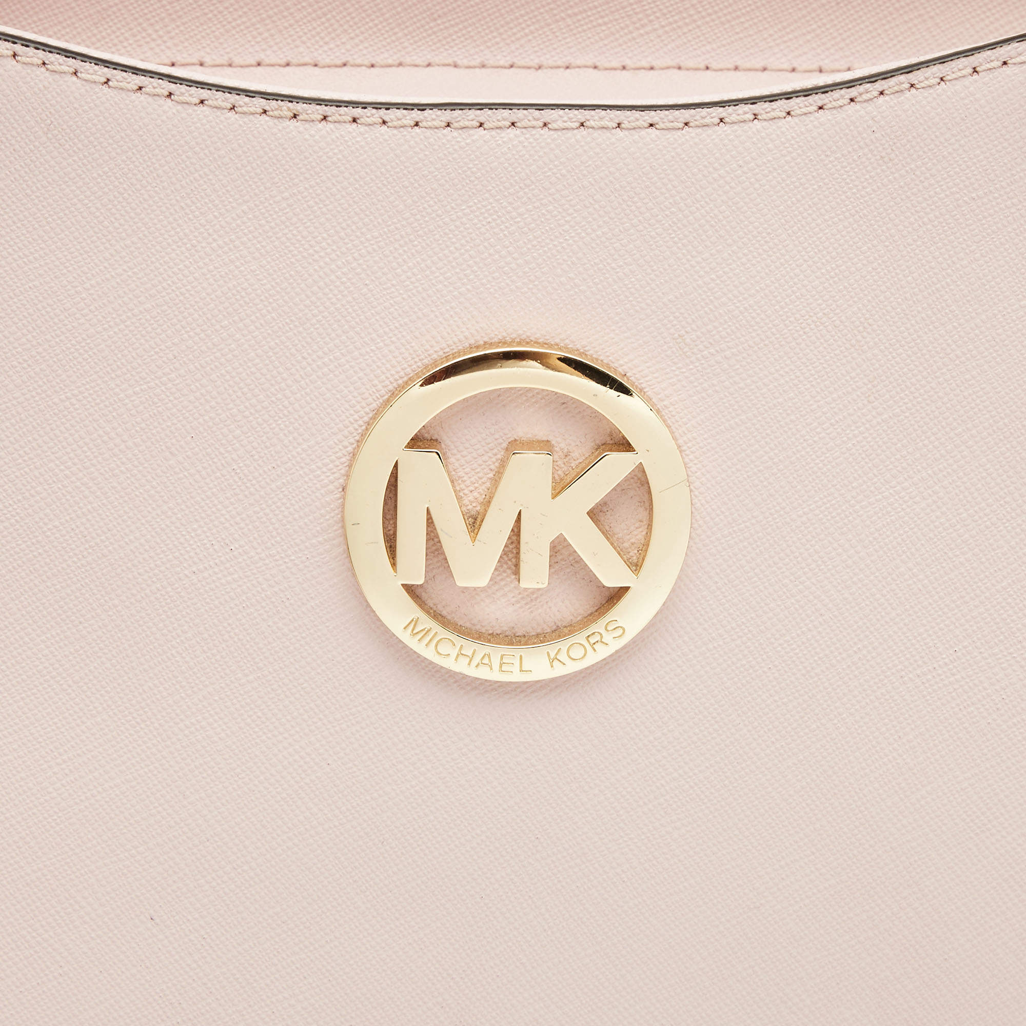 Michael Kors Powder Pink Leather Jet Set Travel Chain Tote Michael Kors