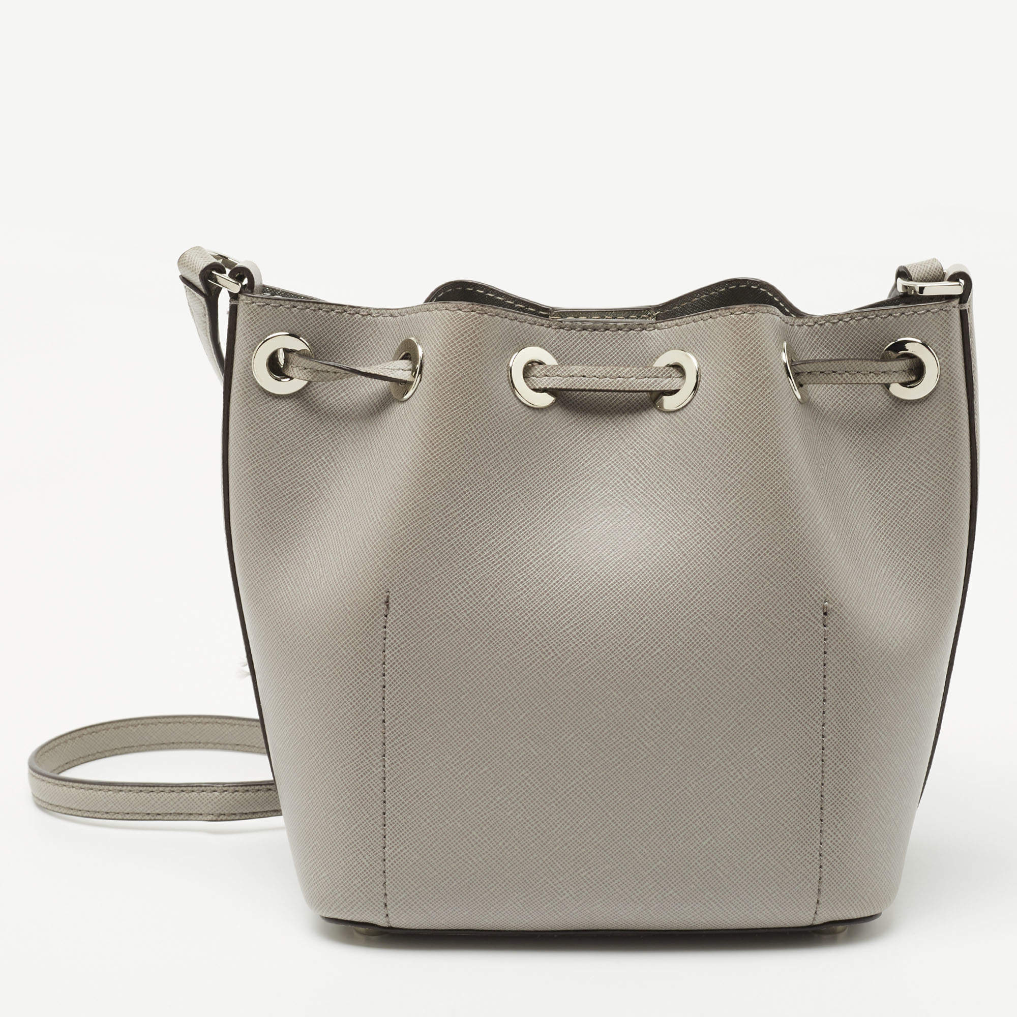 Michael Kors Brown & Peanut Greenwich Small Saffiano Leather Bucket Bag, Best Price and Reviews