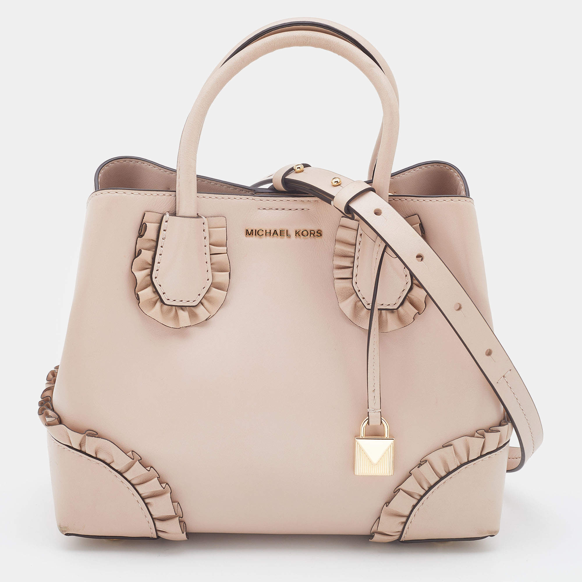 Mercer leather tote Michael Kors Pink in Leather - 37253543
