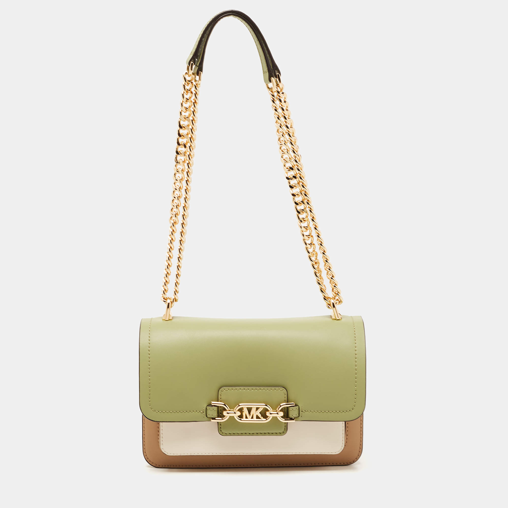 Pre Owned Michael Kors Tricolor Leather Heather Shoulder Bag