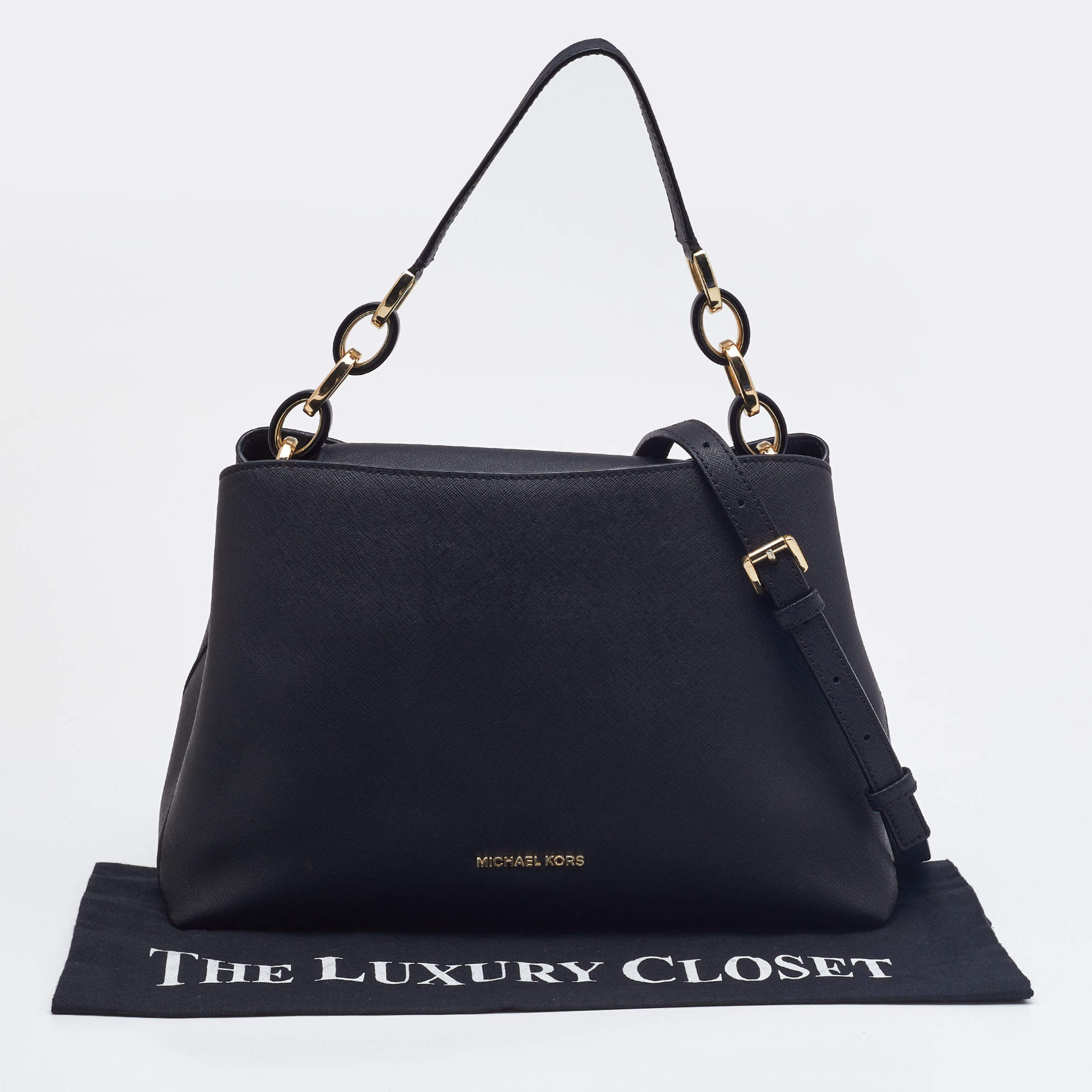Michael Kors Black Leather Small Lita Crossbody Bag Michael Kors | The  Luxury Closet