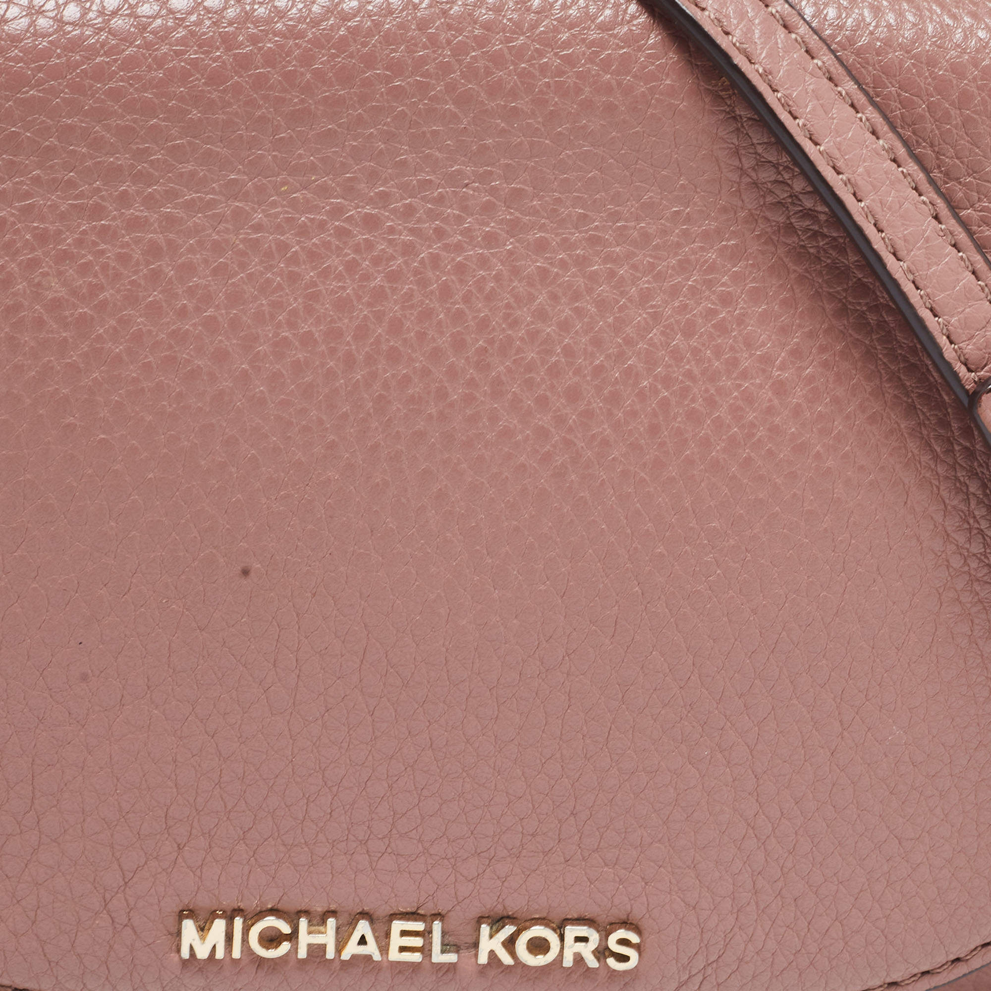 Michael Kors Old Rose Leather Bedford Crossbody Bag Michael Kors