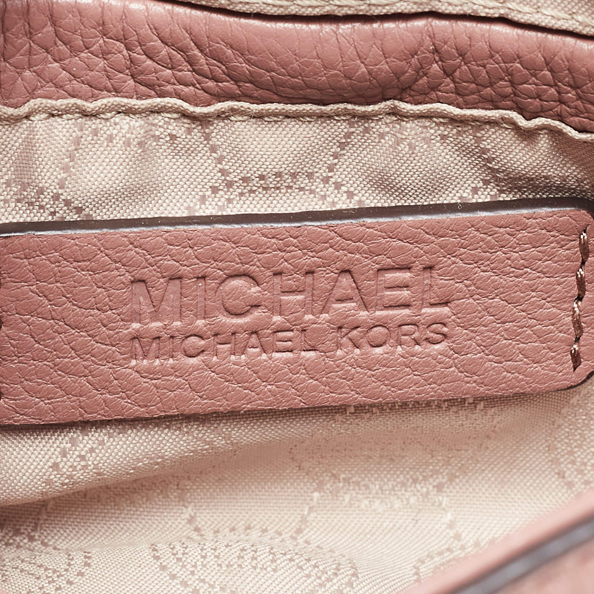 Michael Kors Old Rose Leather Bedford Crossbody Bag Michael Kors