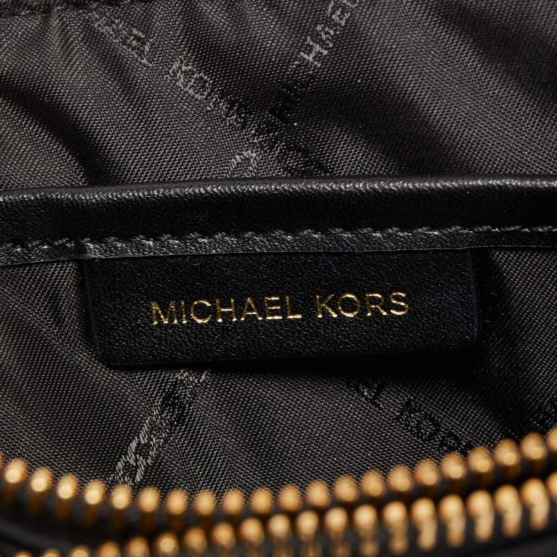 Michael Kors Black/White Nylon Small Kenly Camera Crossbody Bag Michael  Kors | The Luxury Closet