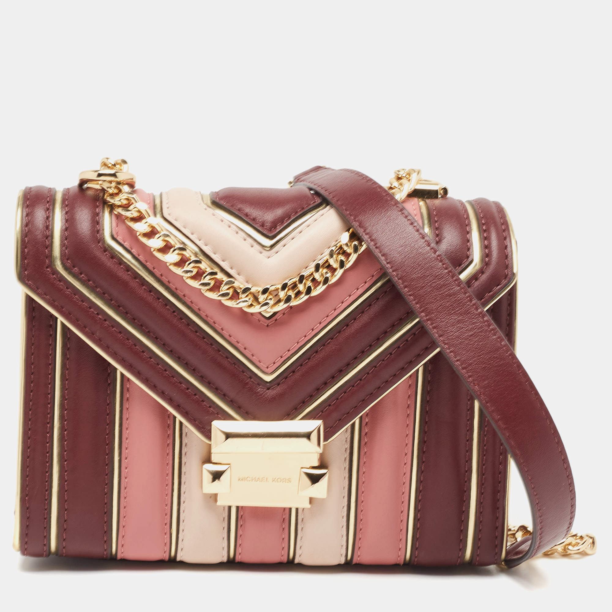 Michael Kors Multicolor Quilted Leather Whitney Shoulder Bag