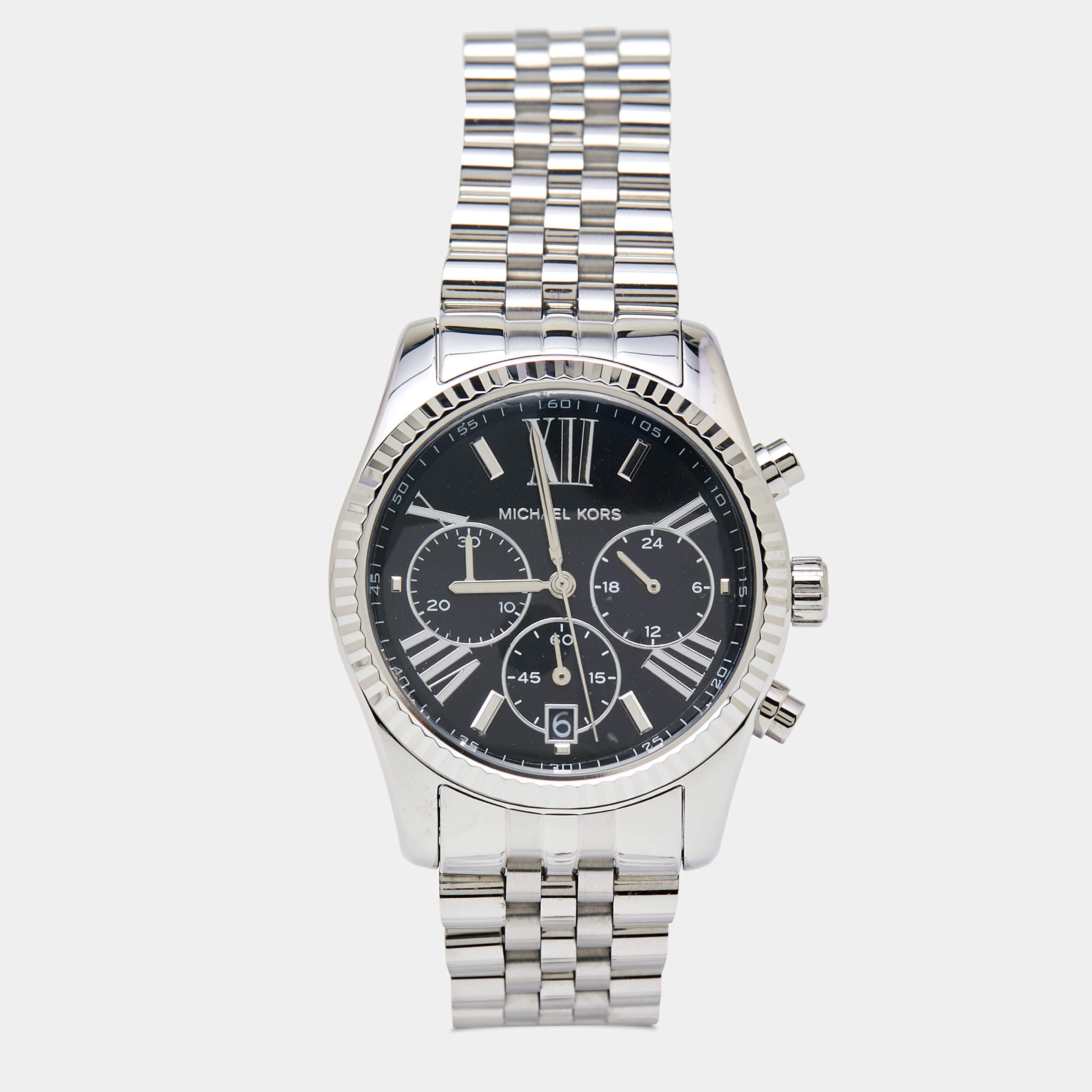 38 Wristwatch MK5708 Unisex Steel mm Black Lexington | TLC Michael Michael Kors Kors Stainless