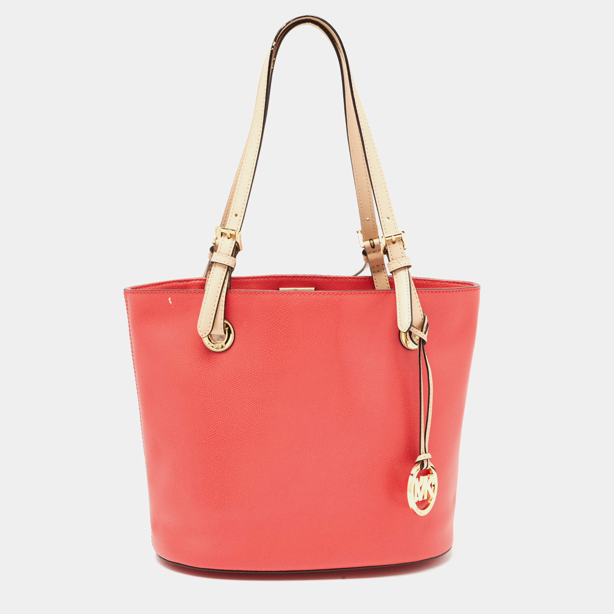 MICHAEL Michael Kors Watermelon Leather Medium Jet Set Tote