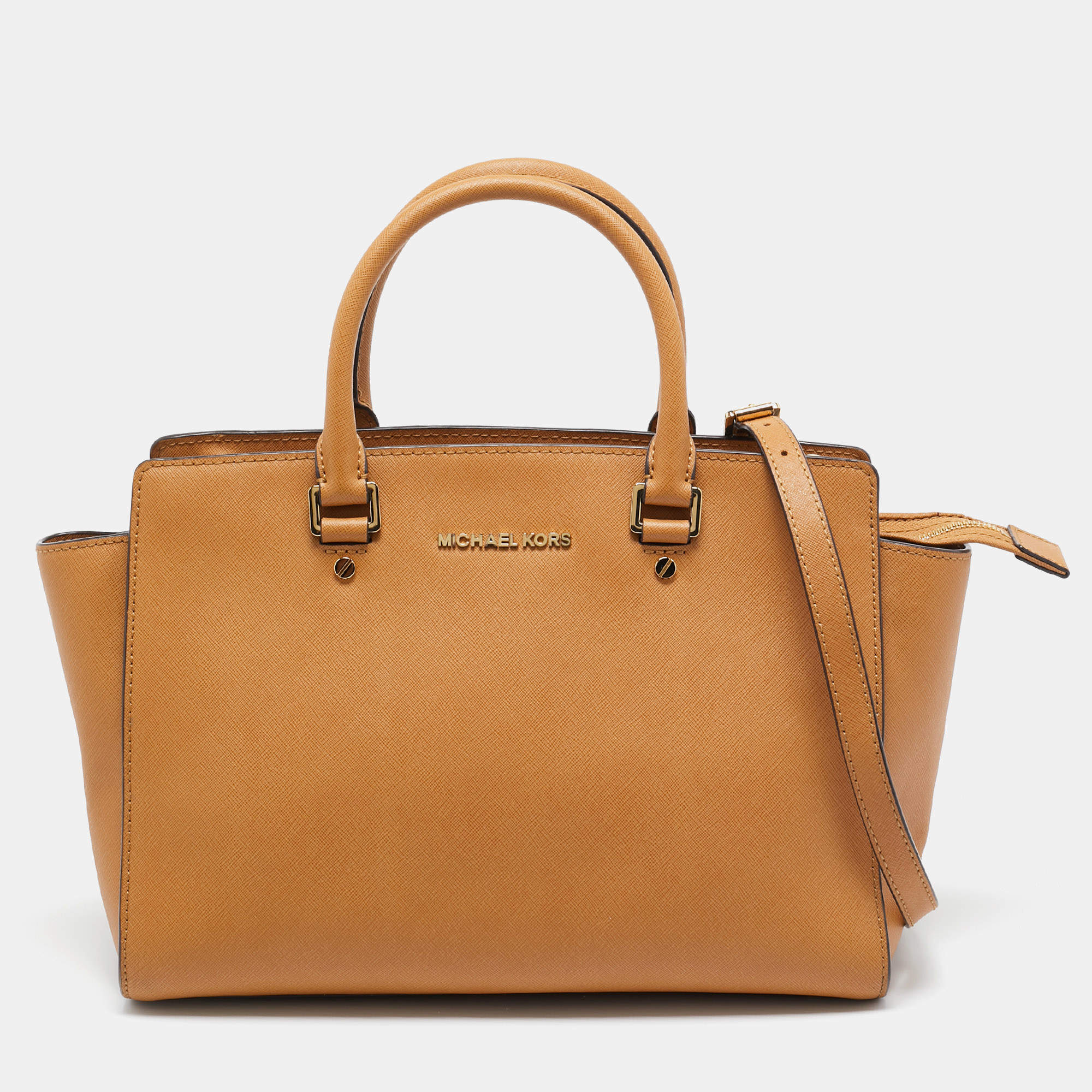 MICHAEL Michael Kors Beige Leather Large Selma Tote