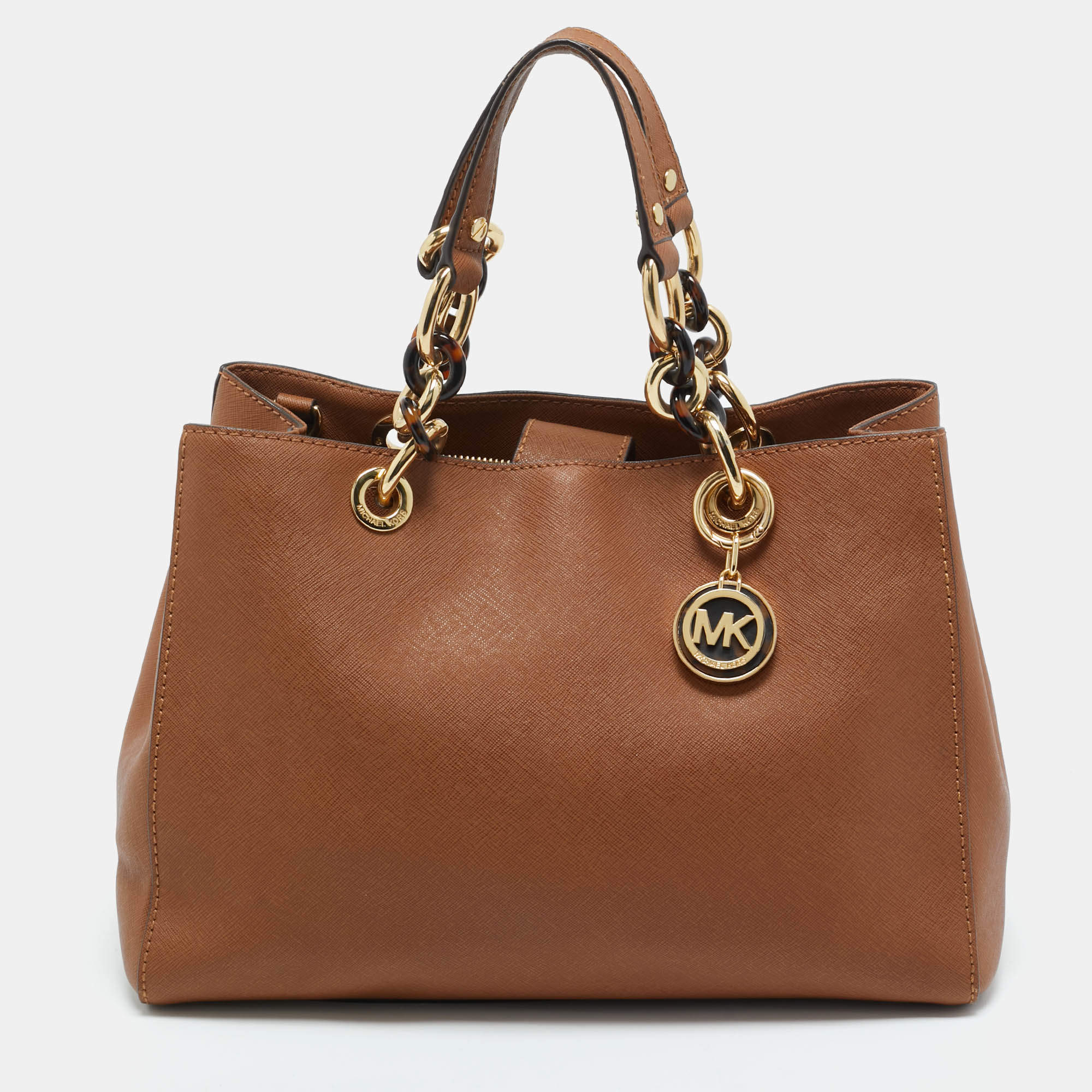 MICHAEL Michael Kors Brown Leather Medium Cynthia Tote