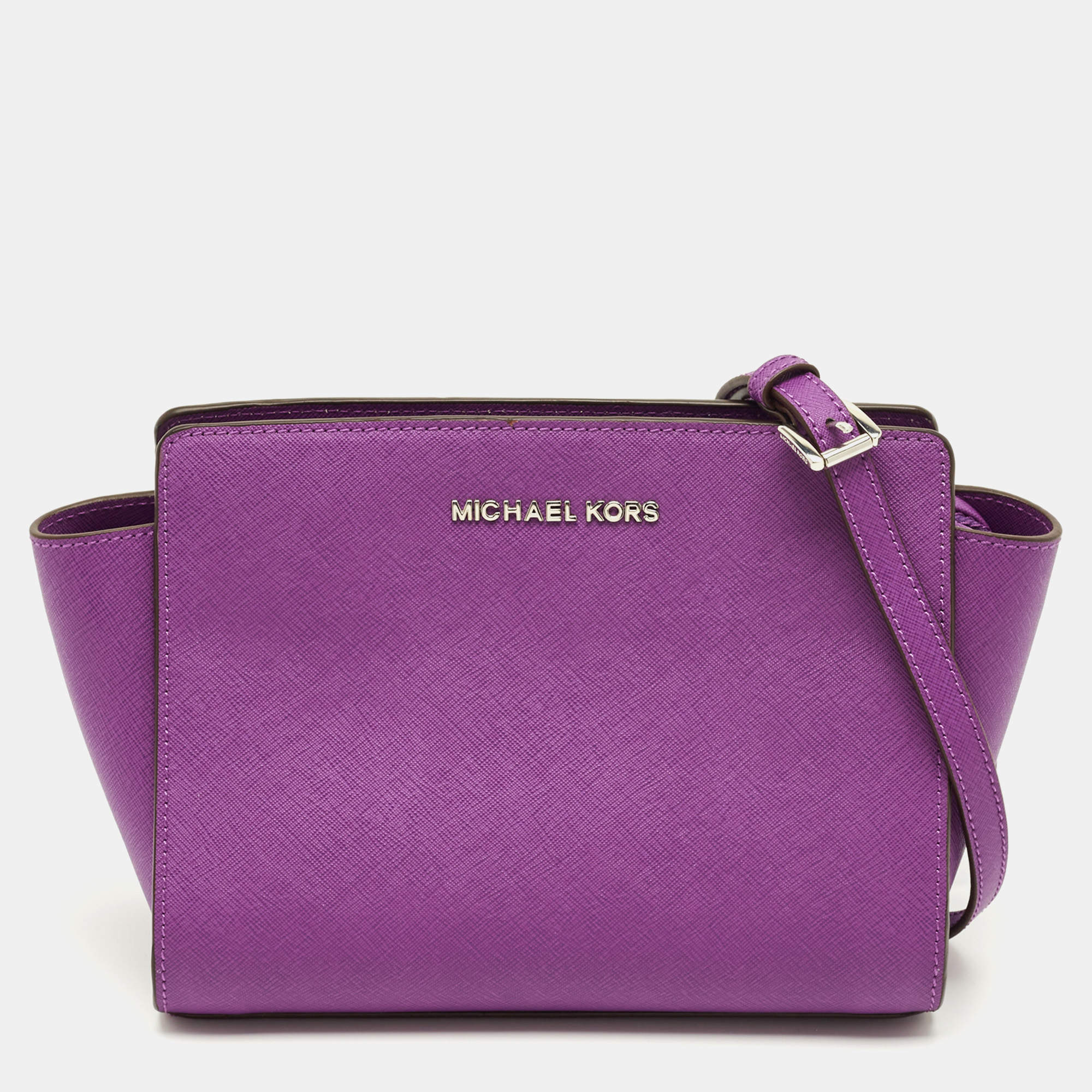مملوكة مسبقًا MICHAEL Michael Kors Selma Small Leather Crossbody Bag