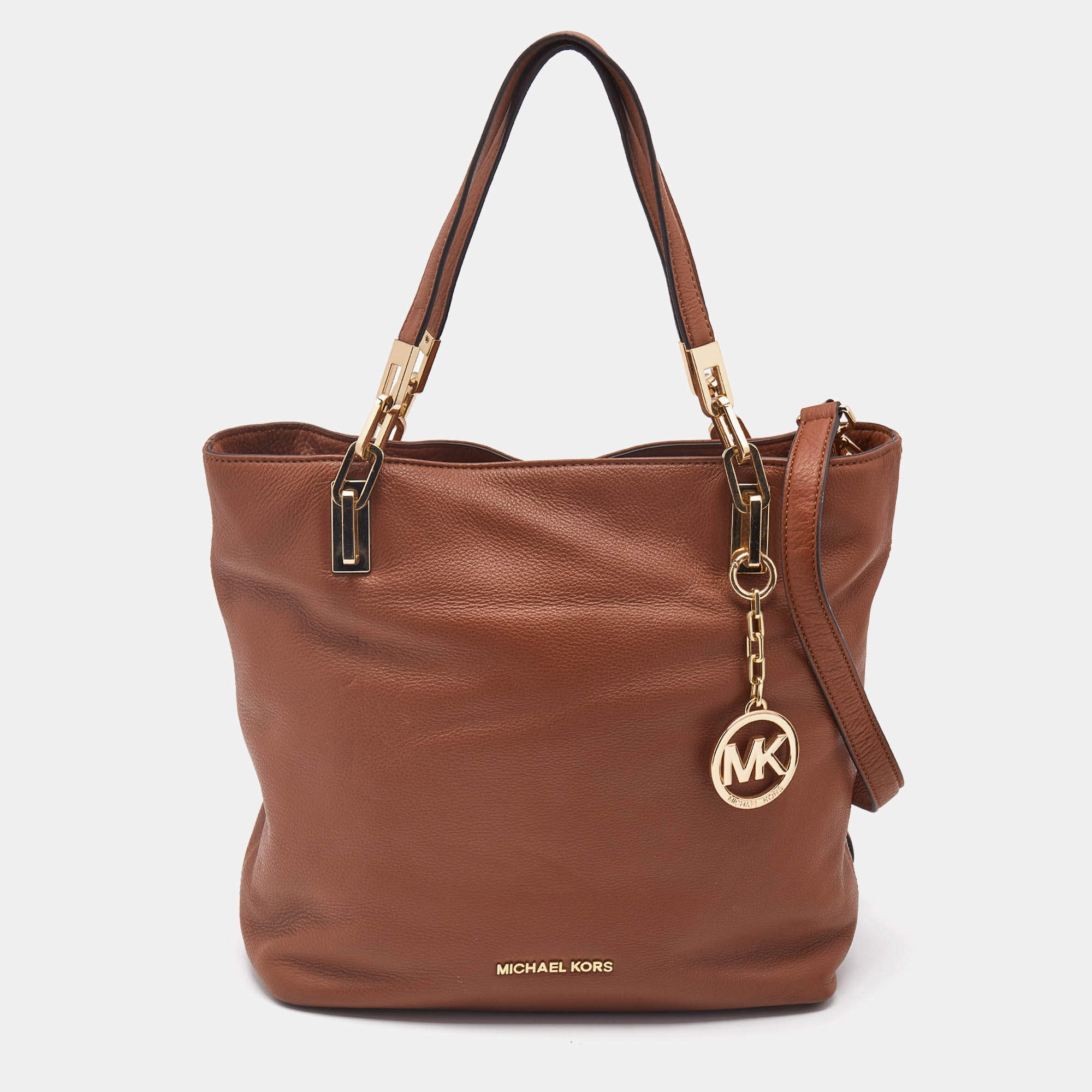 MICHAEL Michael Kors Brown Leather Medium Brooke Tote