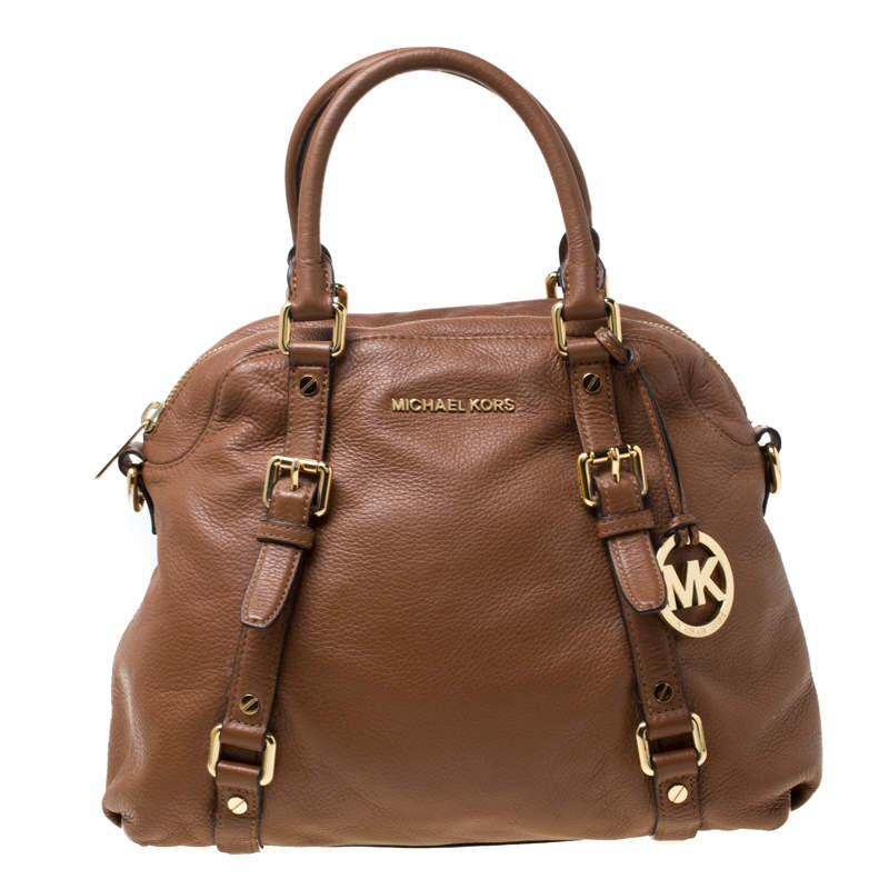 مملوكة مسبقًا MICHAEL Michael Kors Tan Leather Bedford Satchel