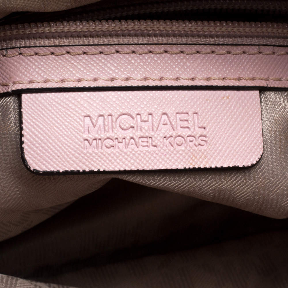 Michael Kors  Emmy Medium Dome Cindy Rose Pink Leather Cross Body