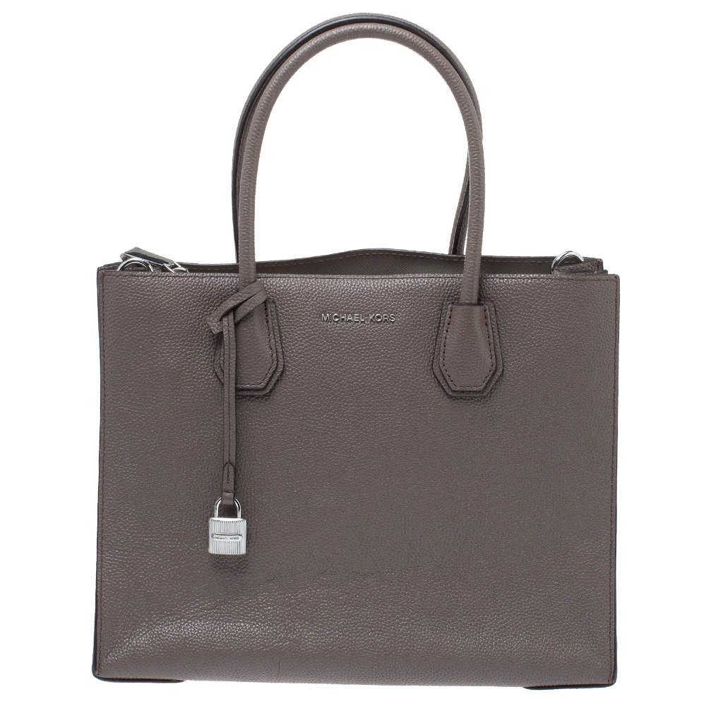Michael Michael Kors Taupe Leather Large Mercer Tote