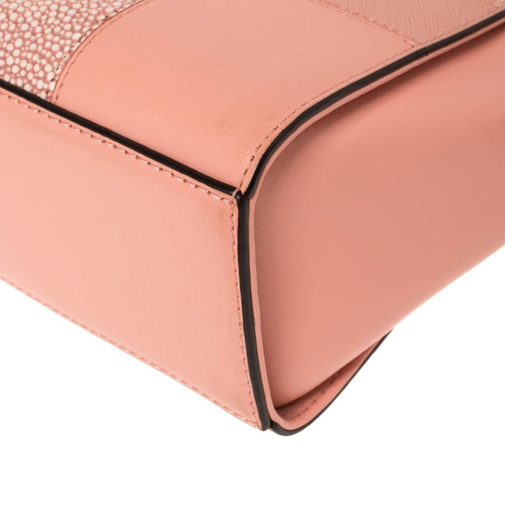 MICHAEL Michael Kors Pink Patchwork Leather Selma Shoulder Bag MICHAEL  Michael Kors