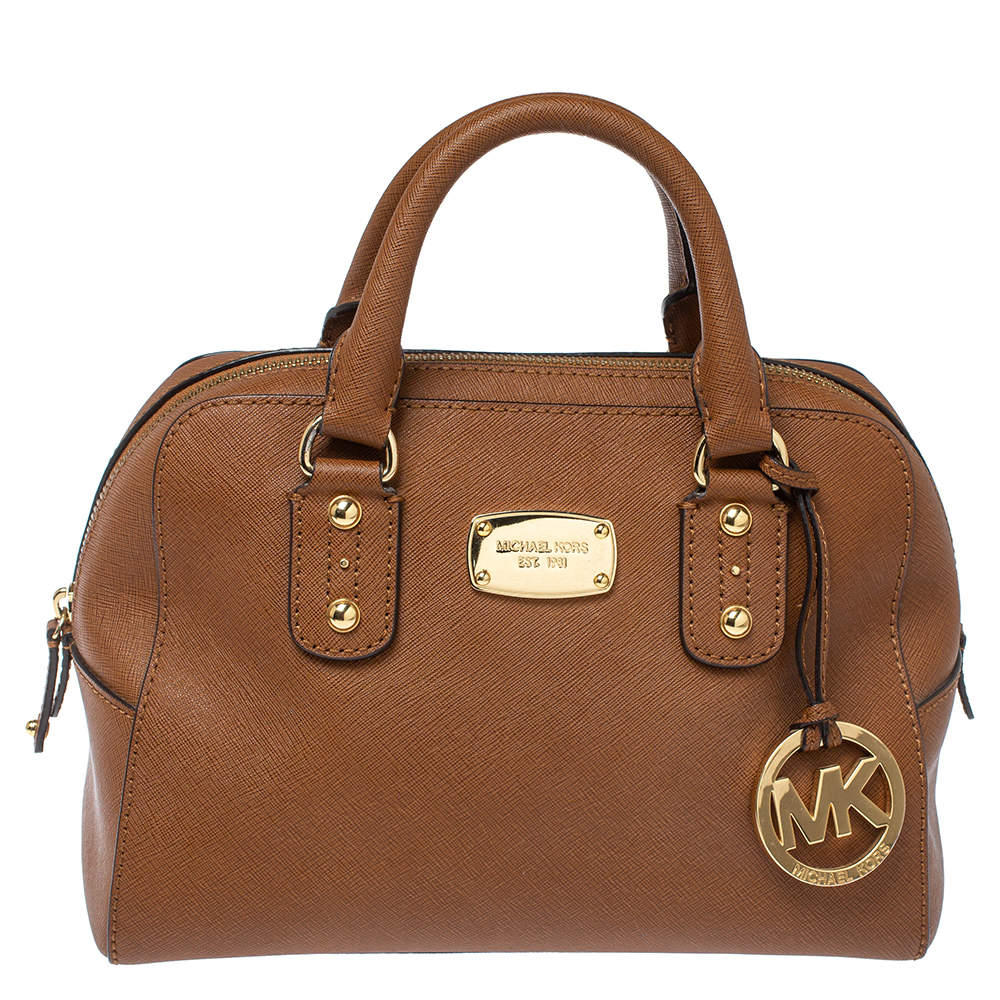Pre Owned Michael Michael Kors Brown Leather Small Satchel