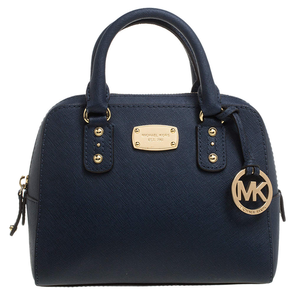 Michael Michael Kors Blue Leather Mini 2way Bag