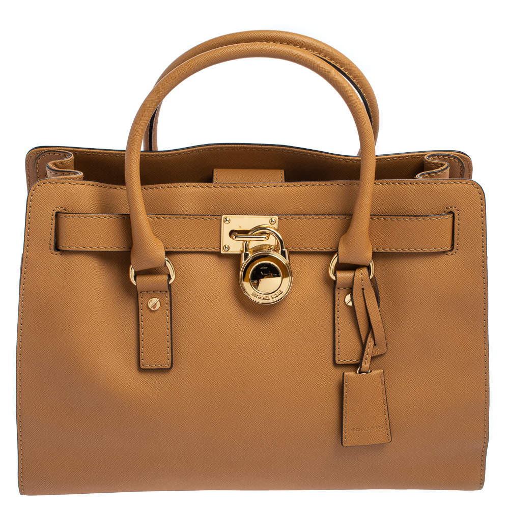 Michael Michael Kors Tan Leather Hamilton East West Tote MICHAEL Michael  Kors | TLC