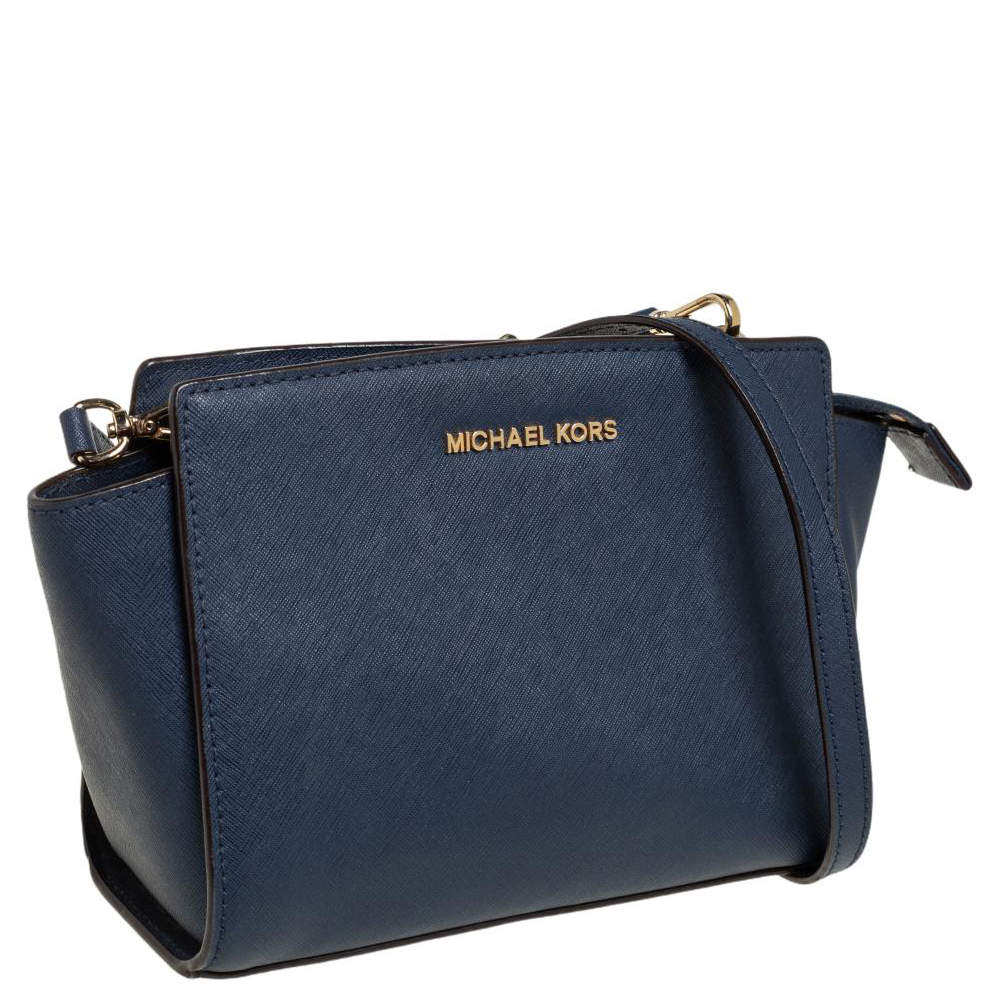 MICHAEL KORS Outlet: Michael Ruby bag in saffiano leather - Navy | MICHAEL  KORS crossbody bags 30S3GR0M2L online at GIGLIO.COM