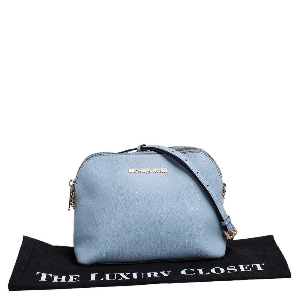 MICHAEL Michael Kors Powder Blue Saffiano Leather Cindy Crossbody Bag MICHAEL  Michael Kors | TLC