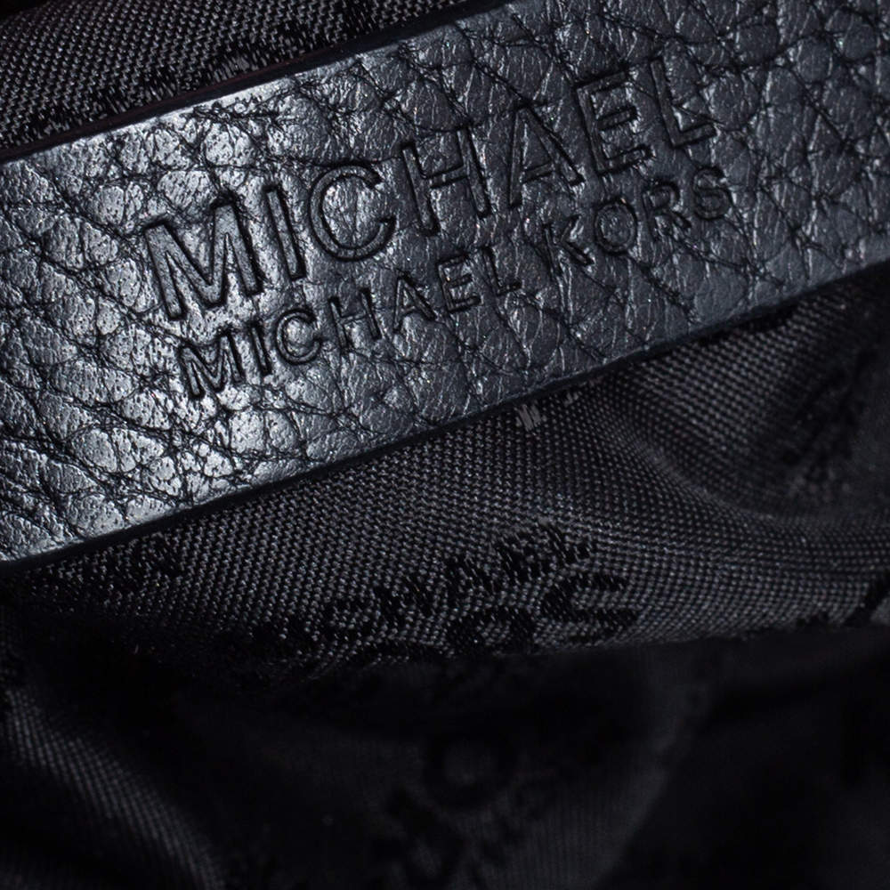 MICHAEL Michael Kors Black Grained Leather Bedford Legacy Satchel MICHAEL  Michael Kors