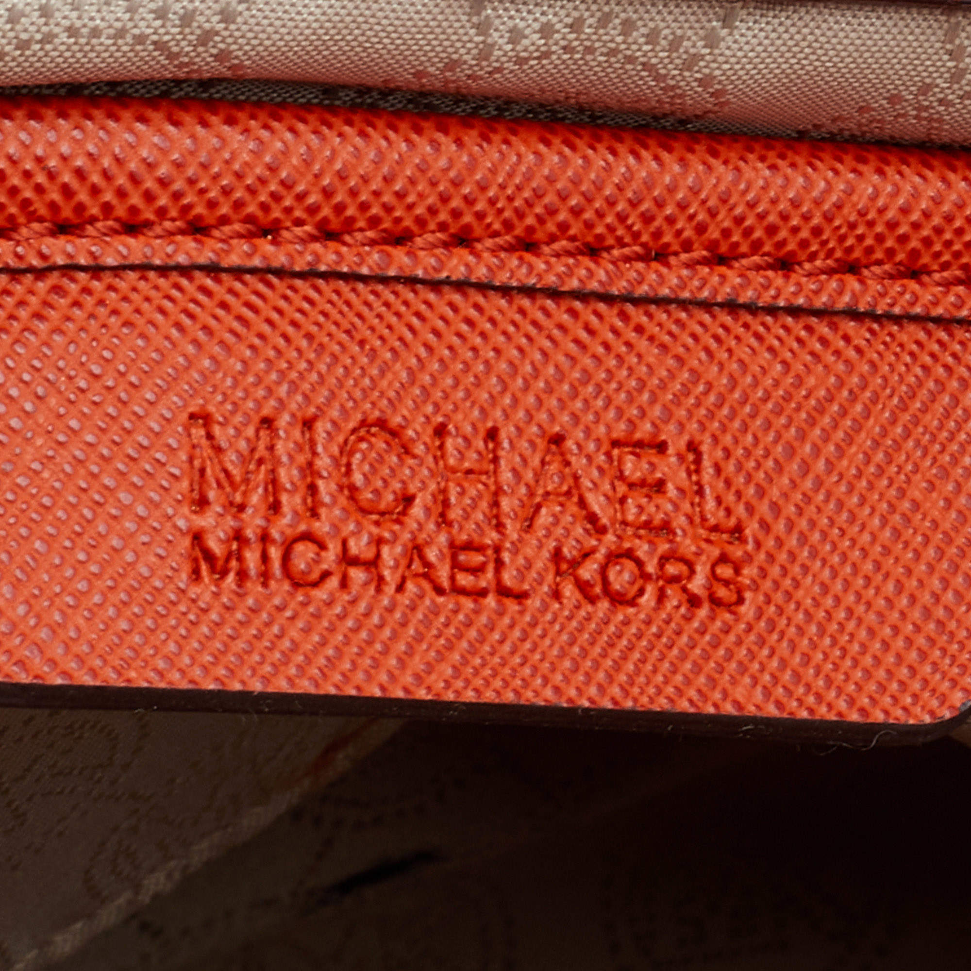 Michael Kors Selma Large Saffiano Leather Satchel Bag 30S3GLMS7L In ORANGE  - Excel Clothing