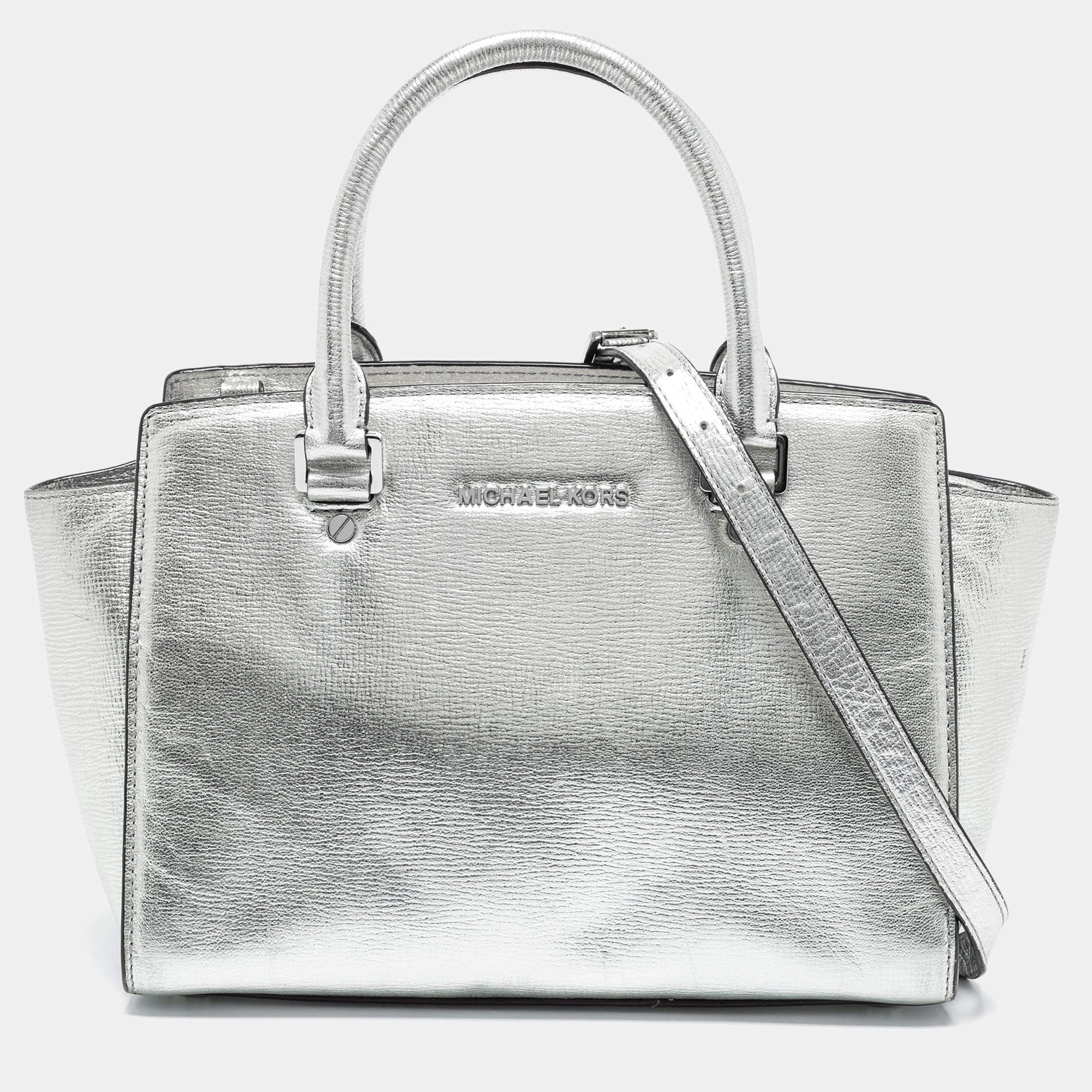 MICHAEL Michael Kors Black Leather Medium Selma Crossbody Bag Michael Kors  | The Luxury Closet