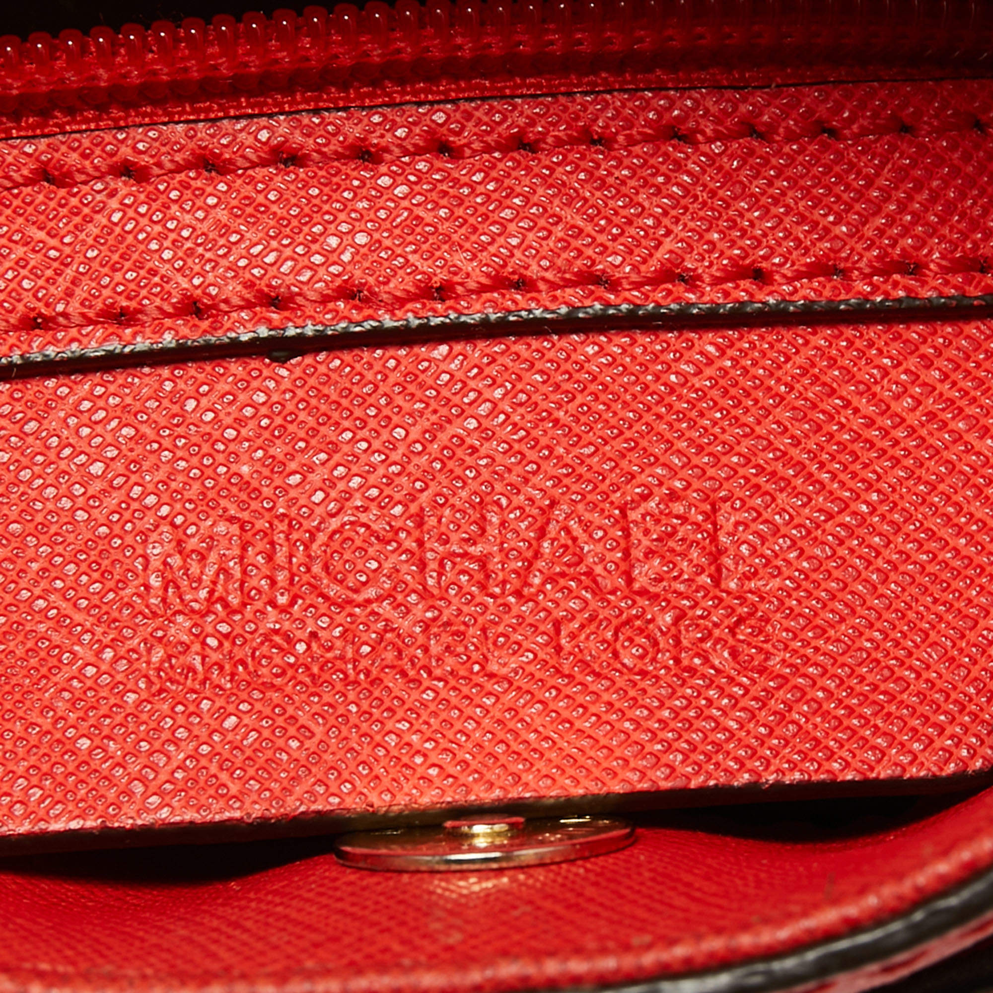 Michael Michael Kors Red Saffiano Leather Mini Hamilton Crossbody Bag