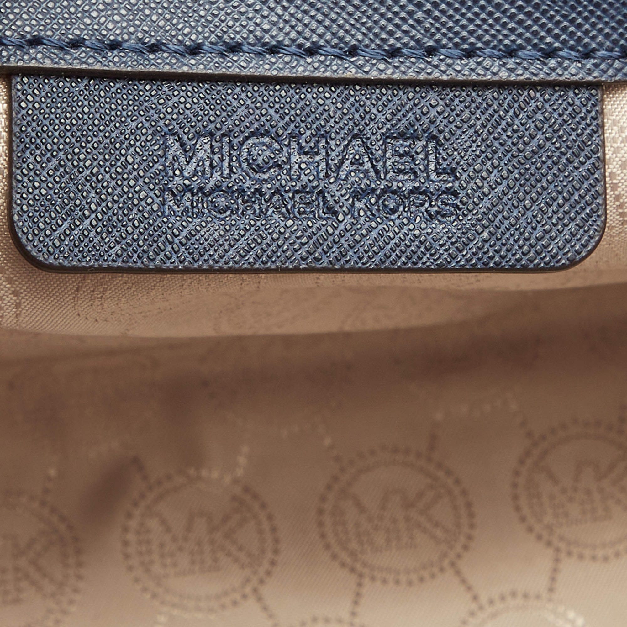 Michael Kors SELMA Saffiano Leather Medium Satchel 30T3SLMS2L In BLUE -  Excel Clothing