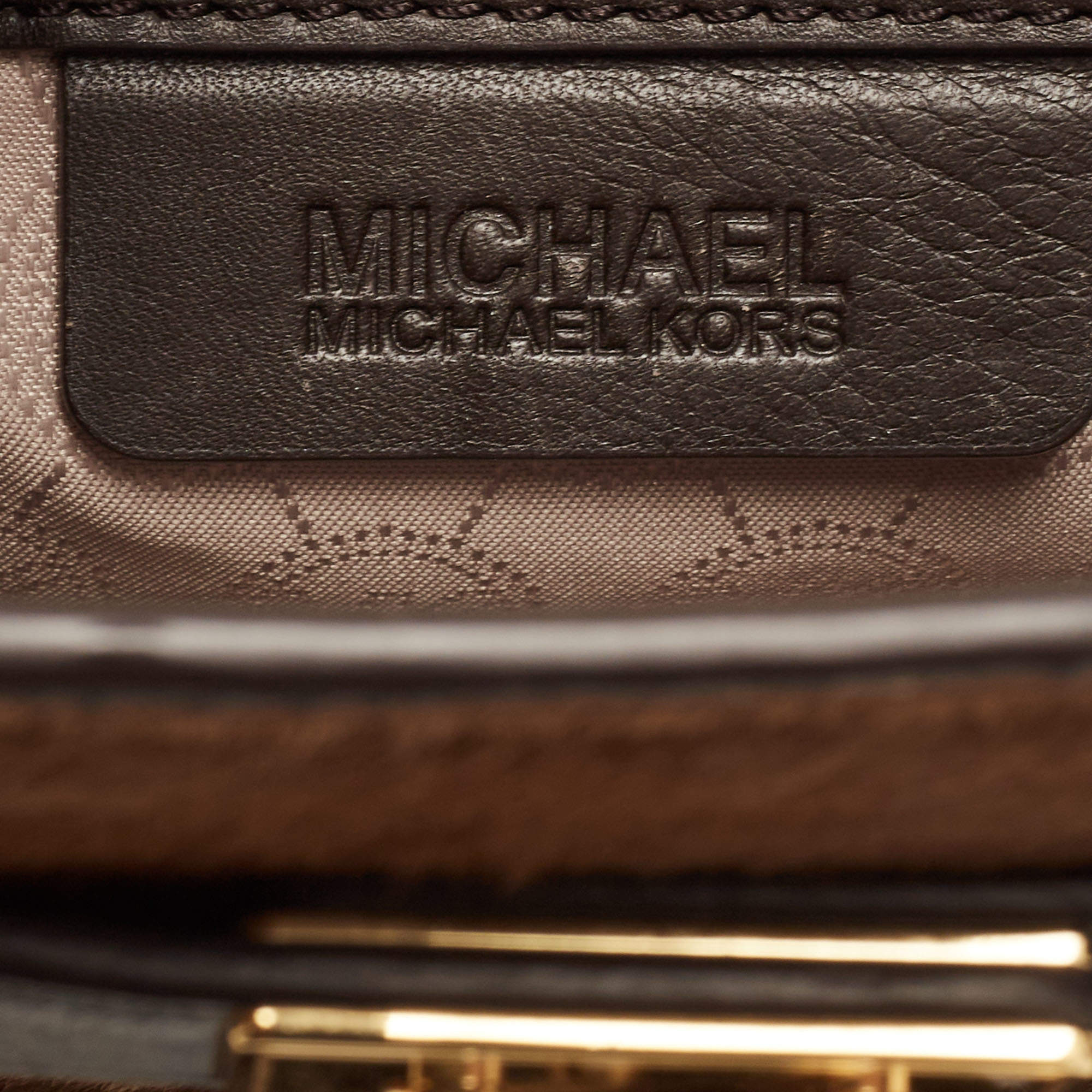 MICHAEL Michael Kors Brown Camo Calfhair, Suede and Leather Hamilton  Traveler Tote MICHAEL Michael Kors