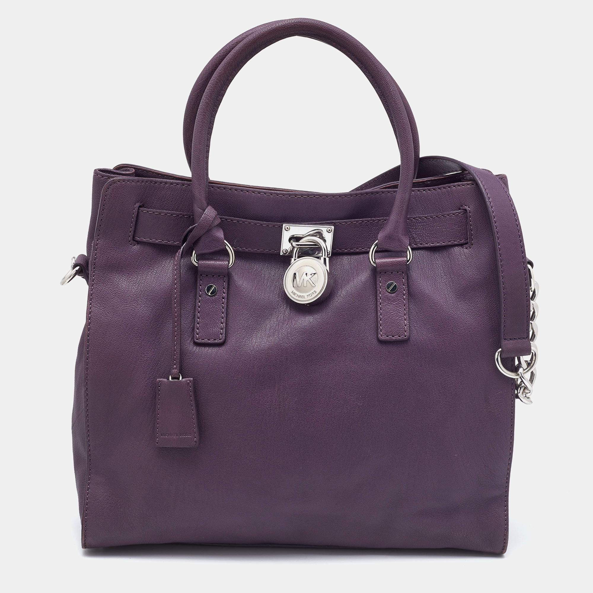 Michael Kors Bags | Michael Kors Hamilton Medium Satchel Bag Pale Blue | Color: Blue/Silver | Size: Medium | Vans_Shop's Closet