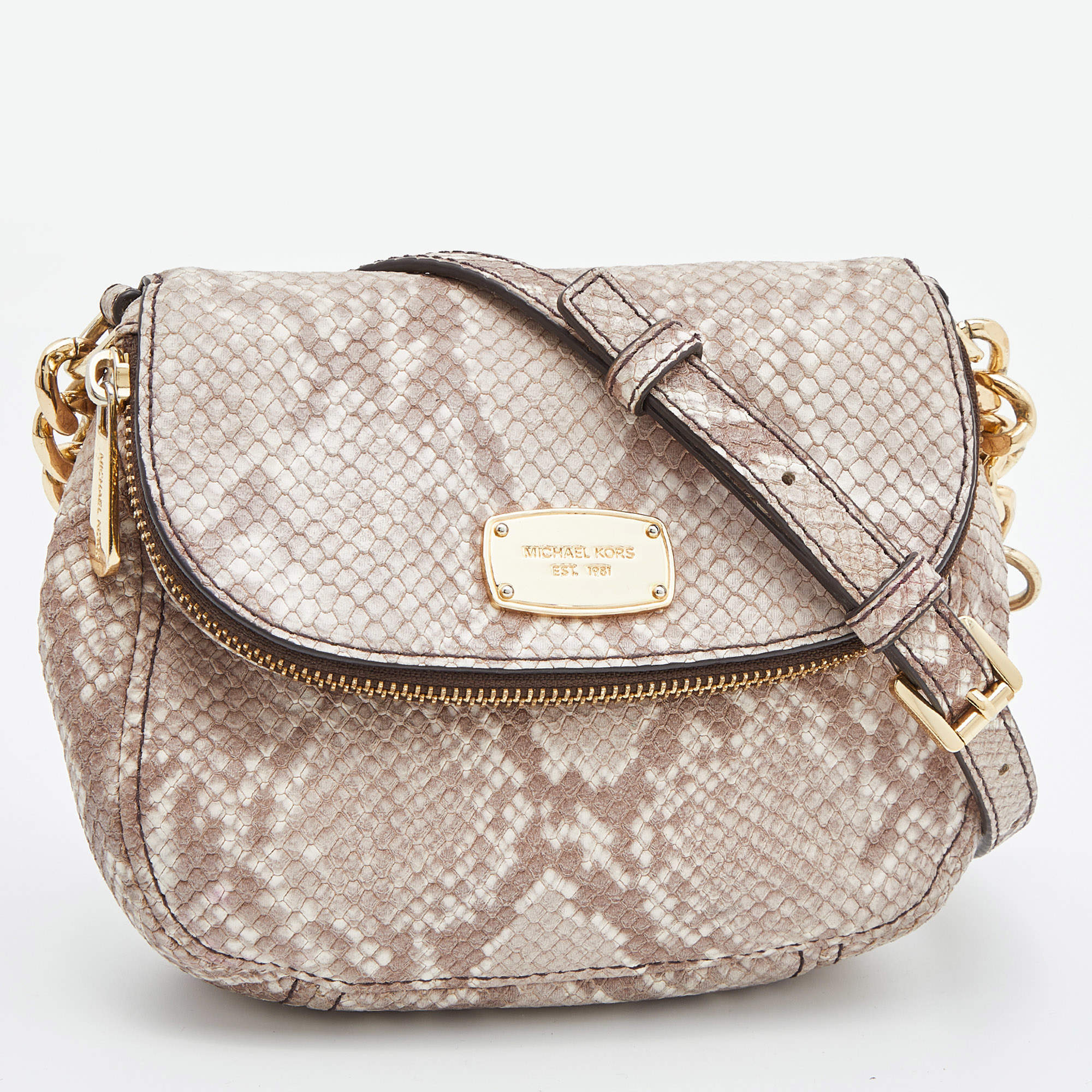 Michael kors bedford crossbody hot sale silver