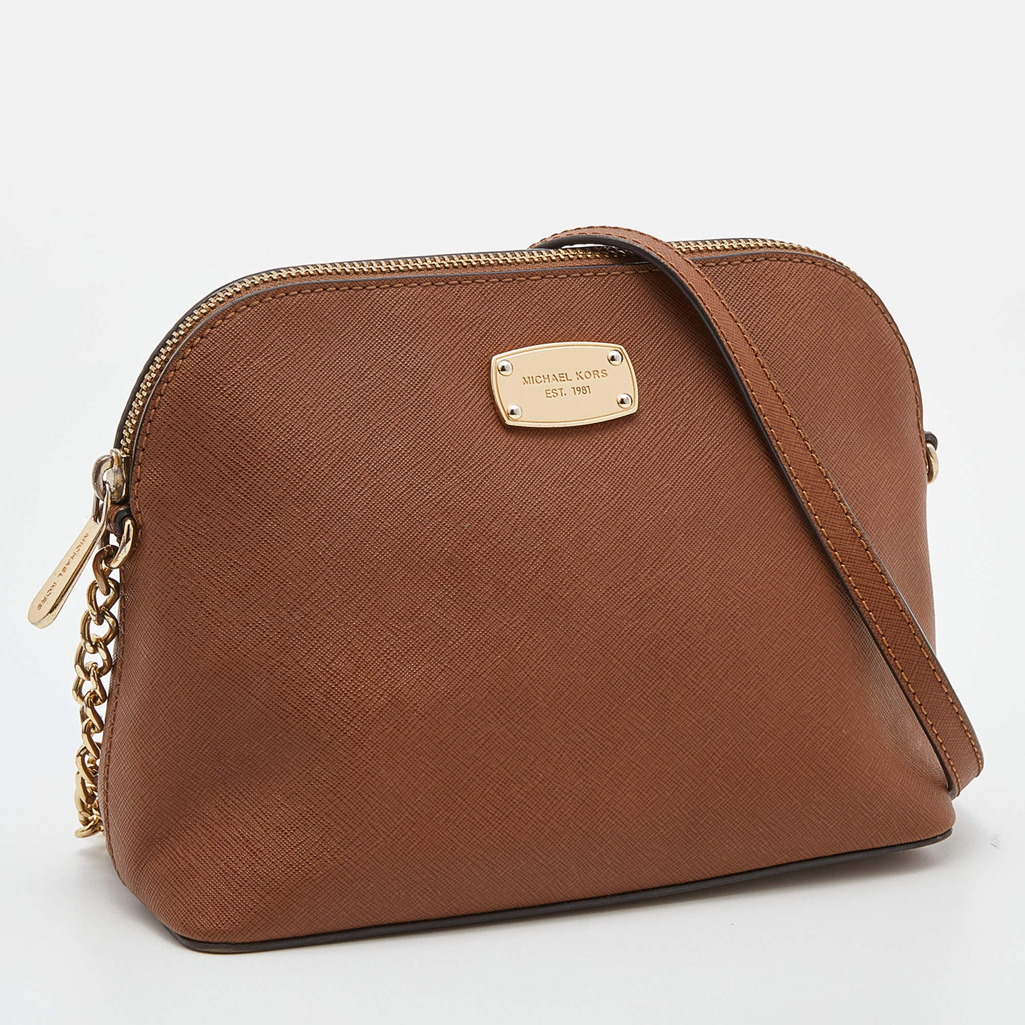 Michael Kors Brown outlet Dome Crossbody and Coinpouch