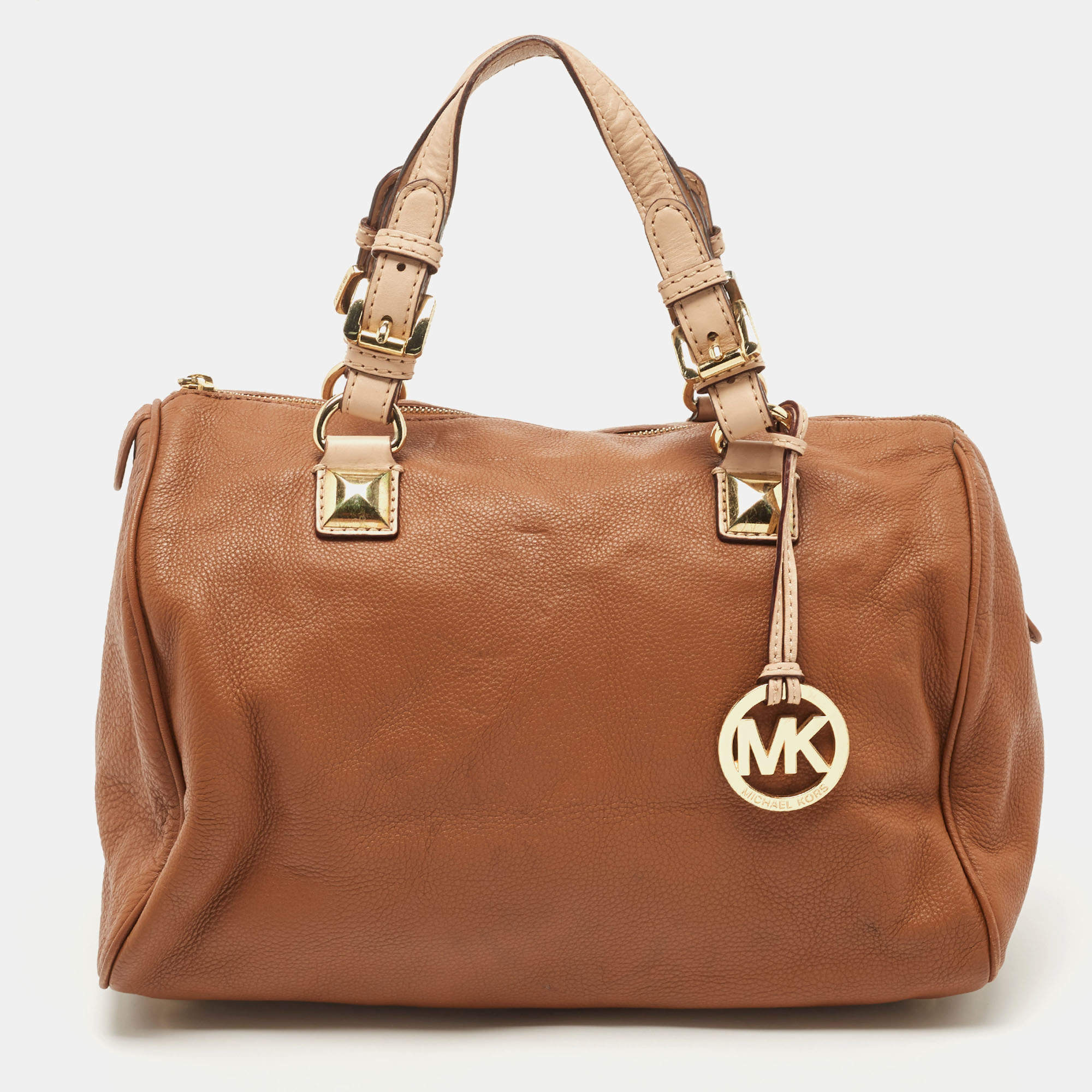 Michael Kors, brown leather tote bag with shoulder strap - Unique Designer  Pieces