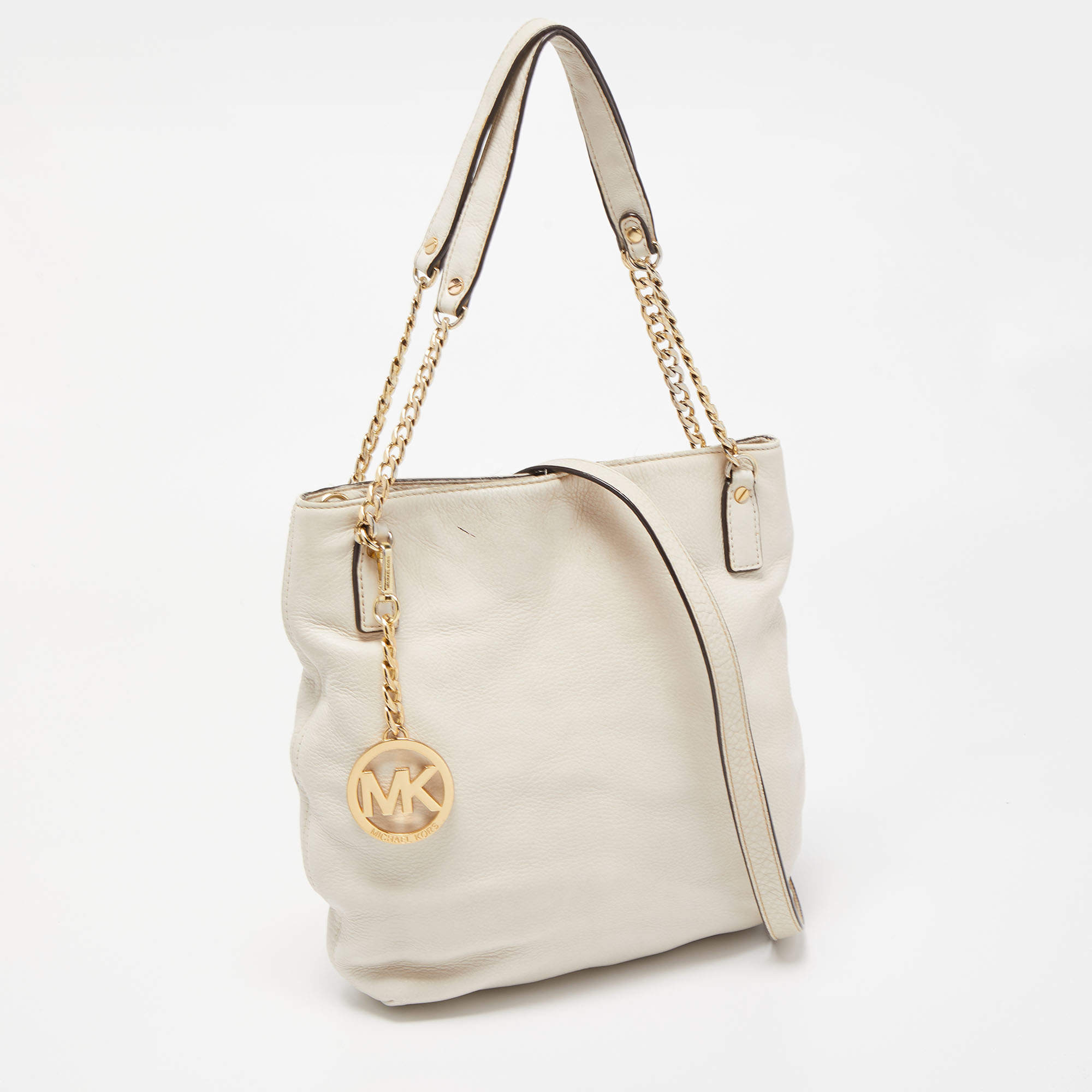 MICHAEL KORS: Michael bag in saffiano leather - White | MICHAEL KORS handbag  30S3GR0S1L online at GIGLIO.COM