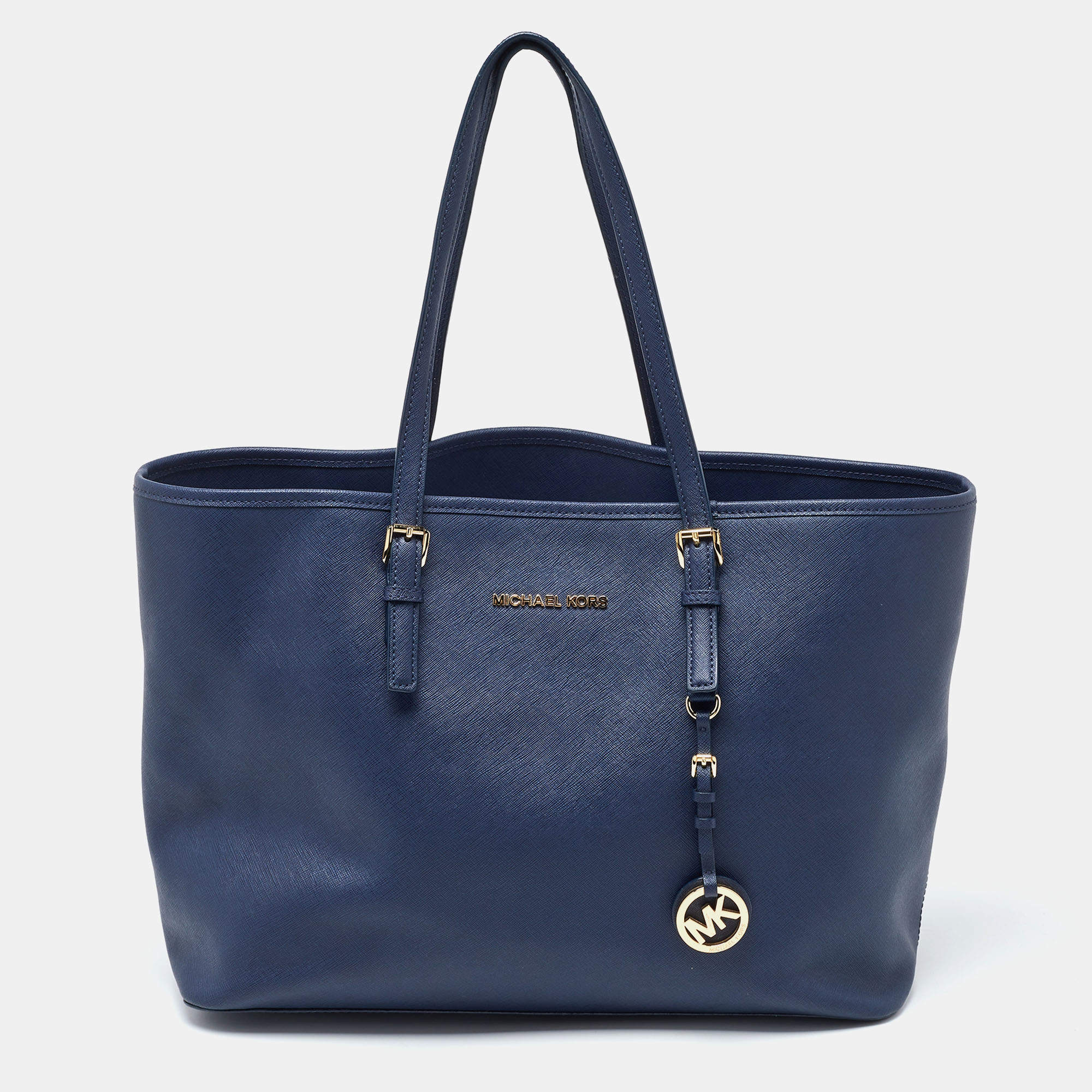 Michael kors blue tote hotsell