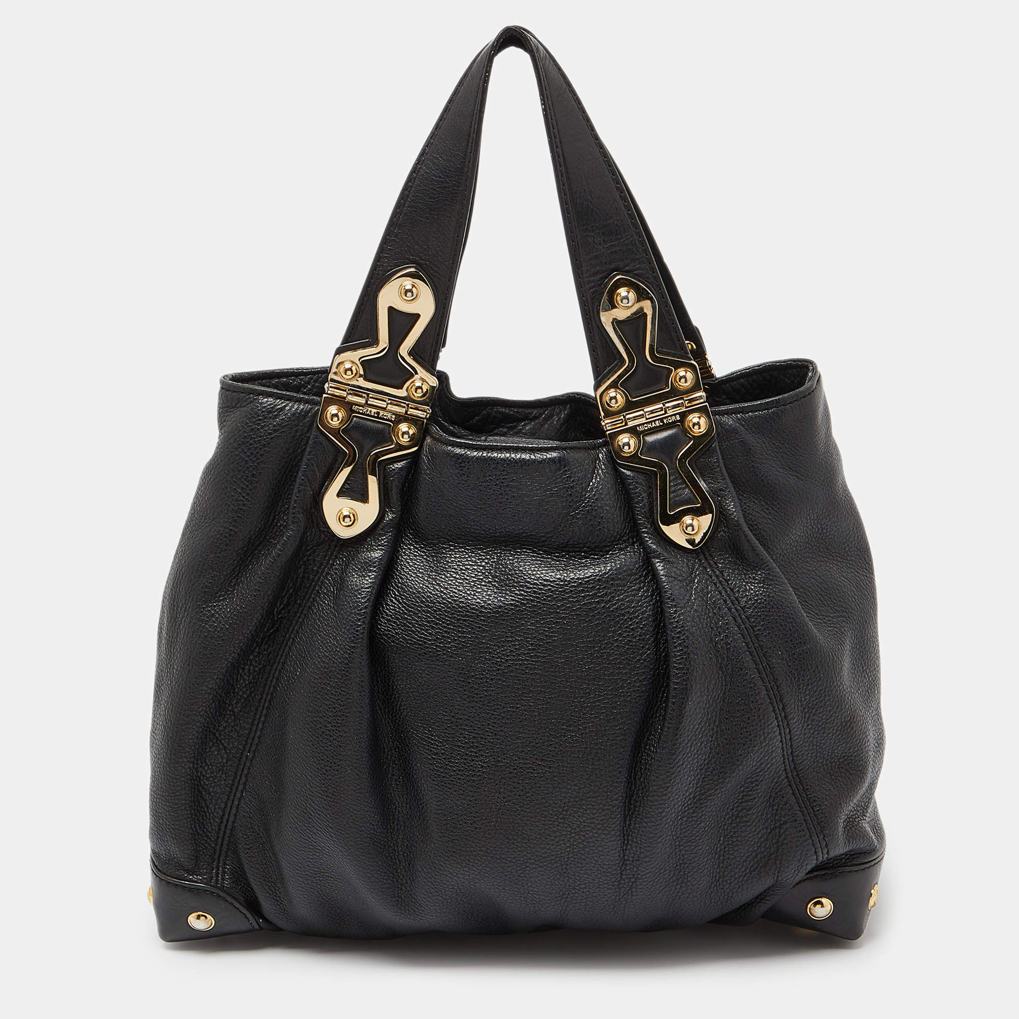 مملوكة مسبقًا MICHAEL Michael Kors Black Leather Tote
