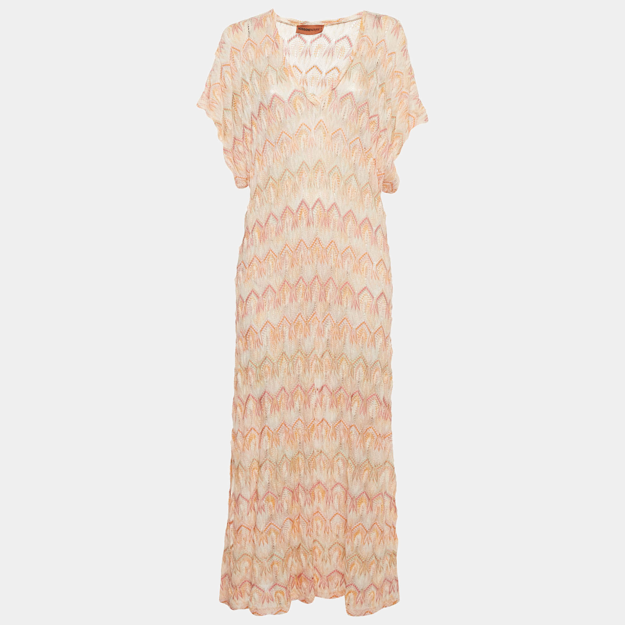 Missoni Mare Multicolor Patterned Knit Long Dress M